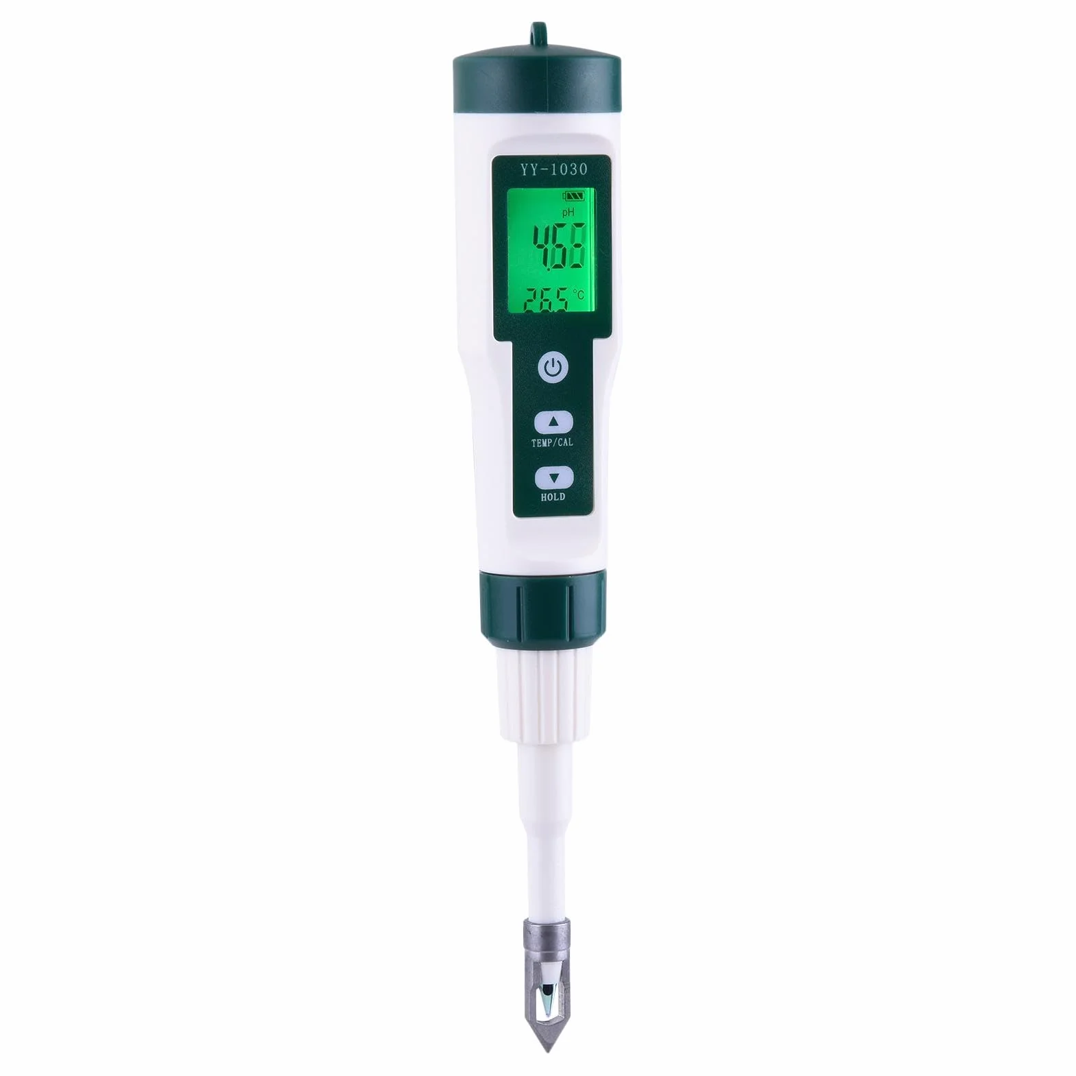 Medidor de pH para Alimentos - Medidor de Humedad del Suelo | Medidor de | pH para Alimentos | Probador Digital de pH del Suelo con Doble sonda | Medidor Digital de pH para Alimentos | Probador de pH