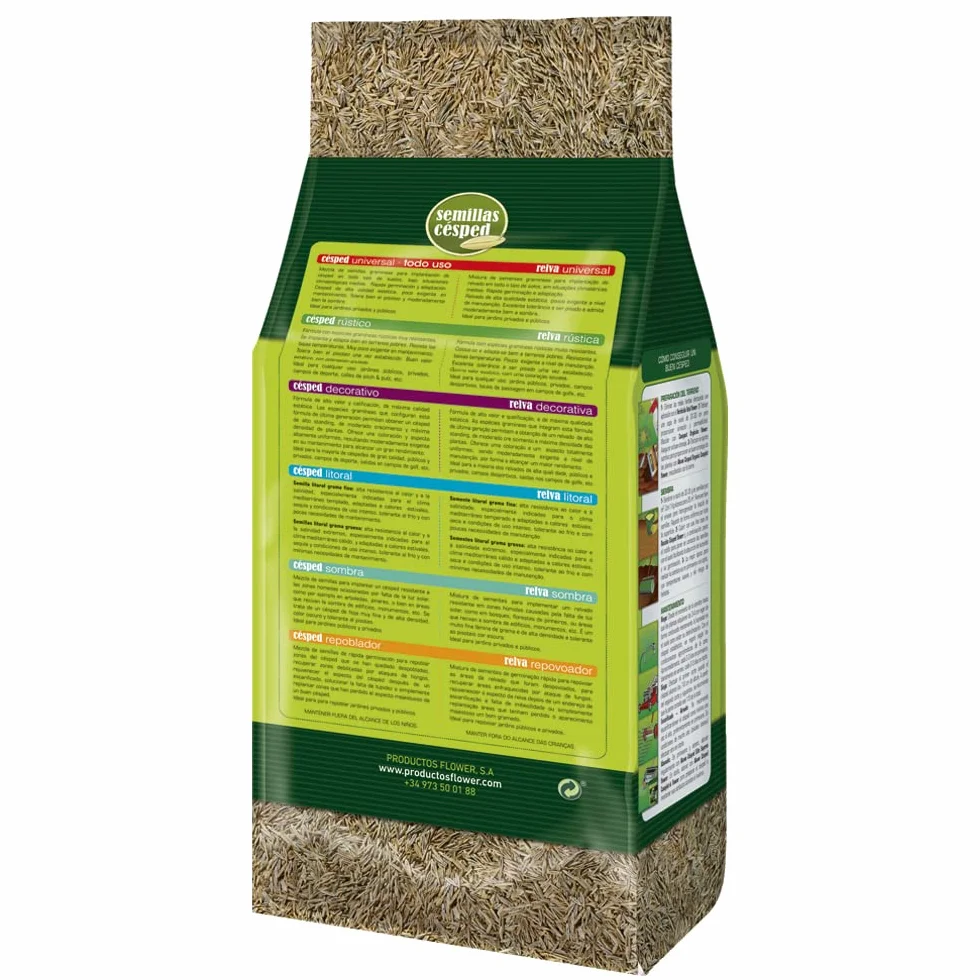 Semillas de Césped Universal 1kg Rápida Germinación 35 m2