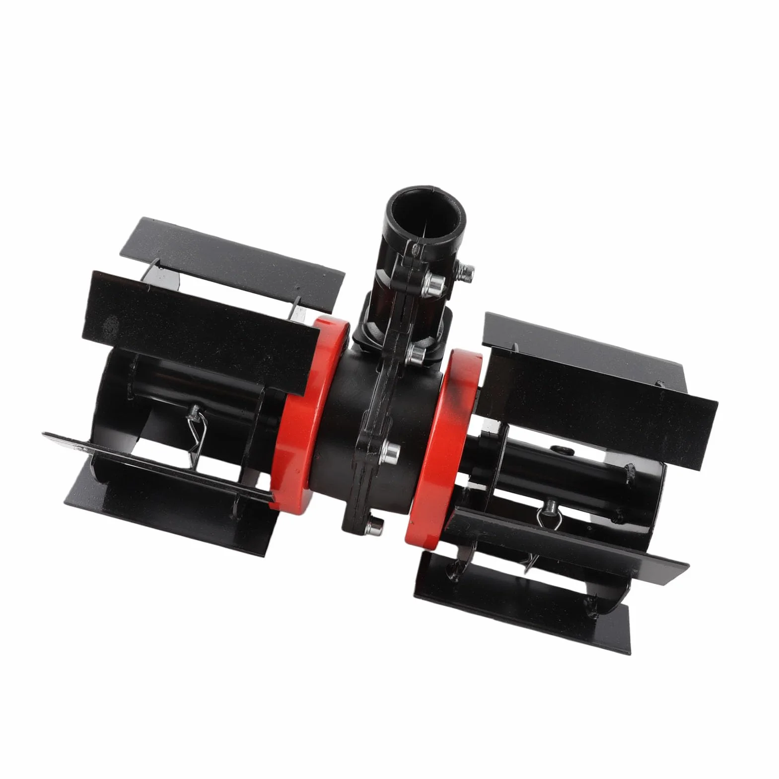 Motocultor de Jardín, Rueda de Deshierbe de 9 Dientes para Cortacésped con Accesorio Universal para Cultivo de Suelo de Césped de Jardín (28mm)
