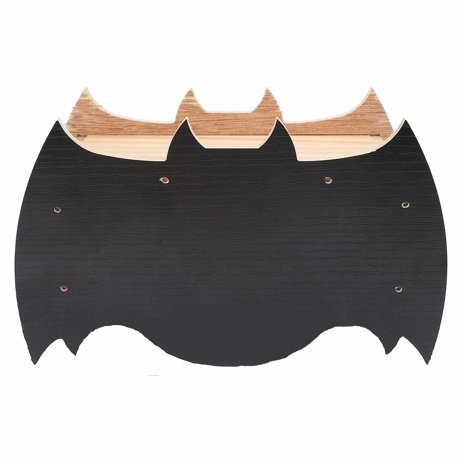 Elegante Casa de Madera para Murciélagos, Refugio Hábitat Montado Pared Durante,Caseta Bat Box Sin Tratar,Resistente Intemperie con Medio Ambiente Patio Jardinería Fácil