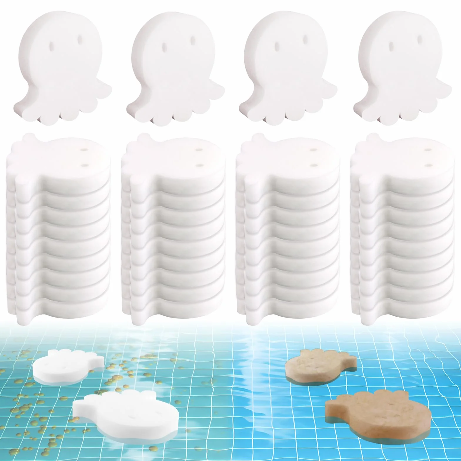 Esponja Absorbente para Piscinas 40 Unidades