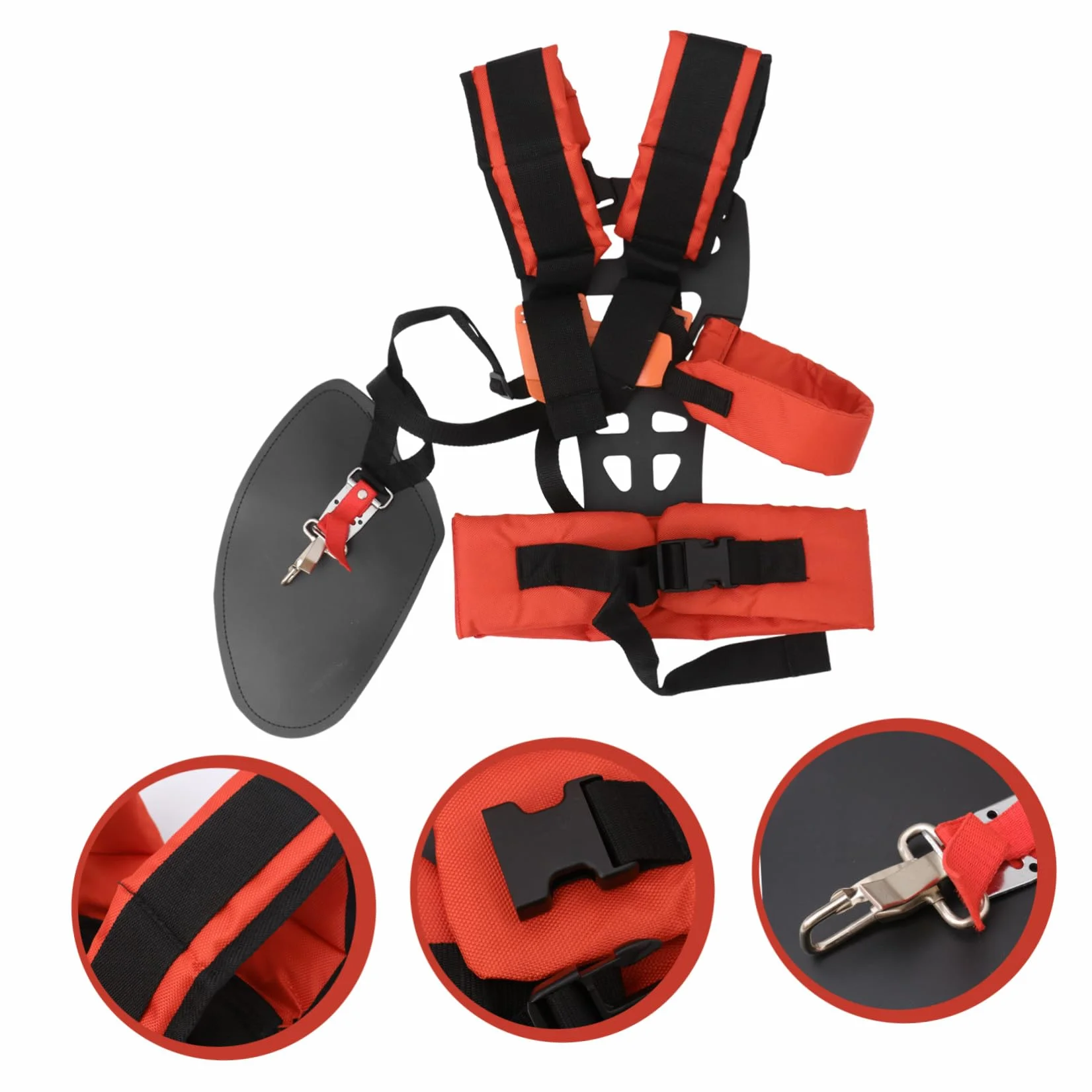 ibasenice Hombro W Acolchado para Desbrozadora Cinturón Ajustable Antifadiga para Cortacésped y Segadora de Hierba Accesorios Duraderos para Jardín