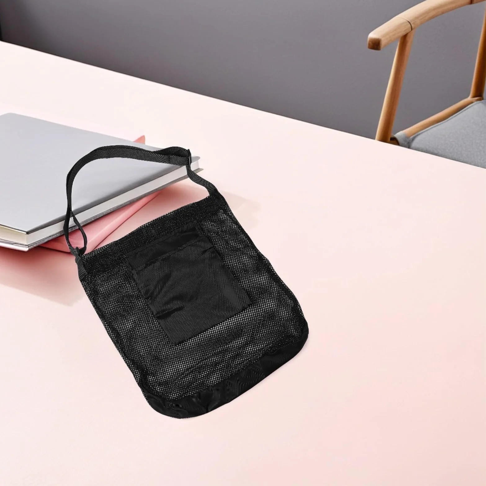 Bolsa Cruzada Para Recolección De Hongos Y Frutas 3 Unidades Para Jardín Manzanas Frutos Secos Hierbas Senderismo Malla Color Negro