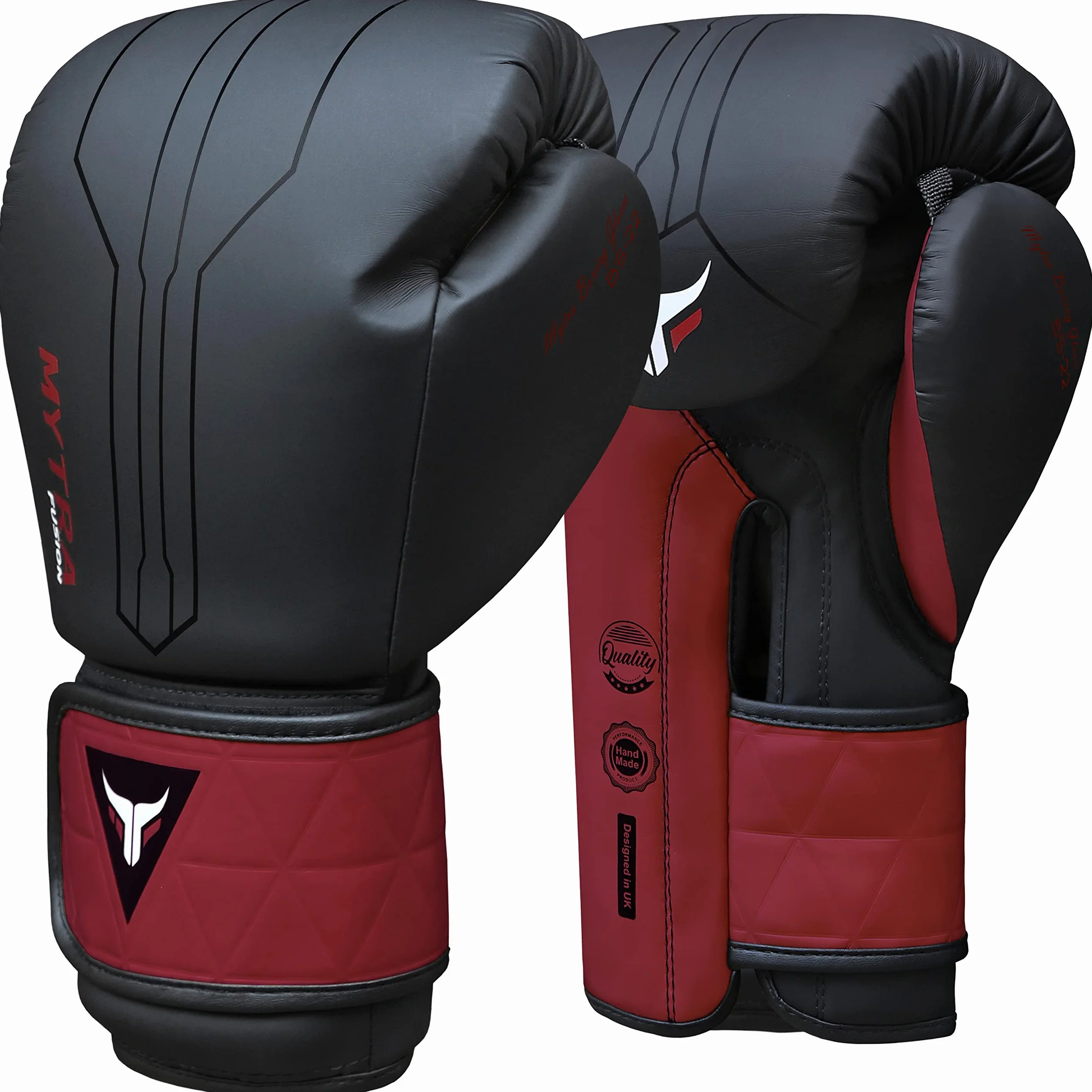 Mytra Fusion Guantes de Boxeo con Envolturas para Manos - MMA Training, Muay Thai
