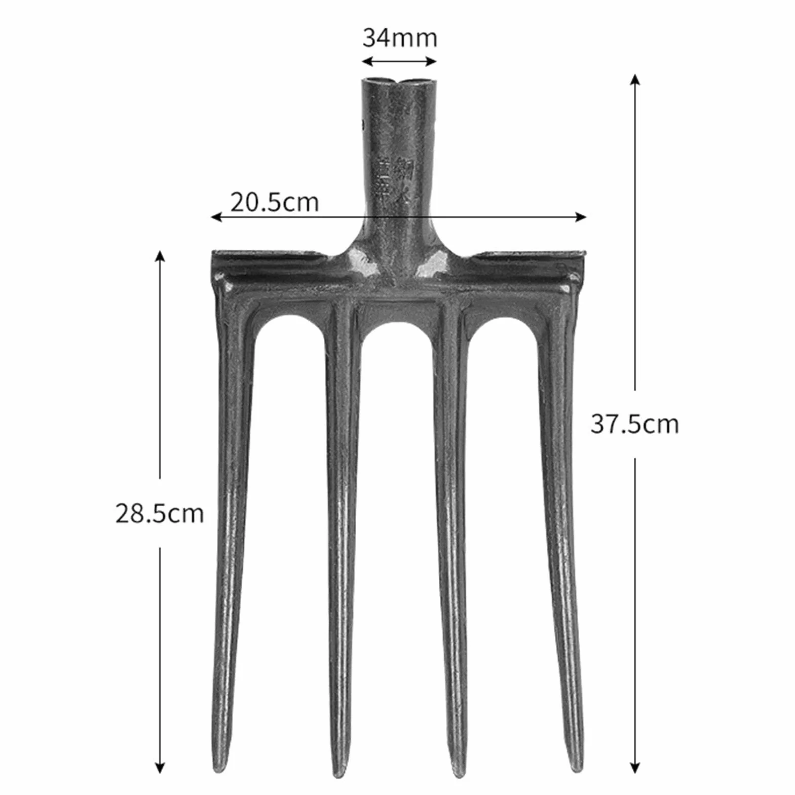Tenedor de Excavación Acero de Alto Carbono Resistente Anti Rotura