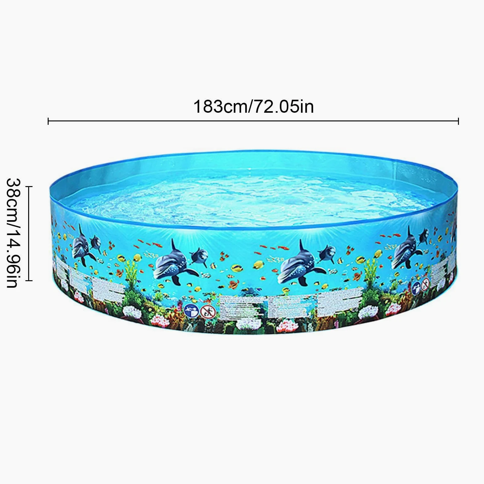 Piscina Plegable para Toda La Familia Bañera De Natación Al Aire Libre No | Piscina De Chapoteo Con Agua para Jardín Patio Césped Exterior en Verano con Mascotas Niños y Adultos