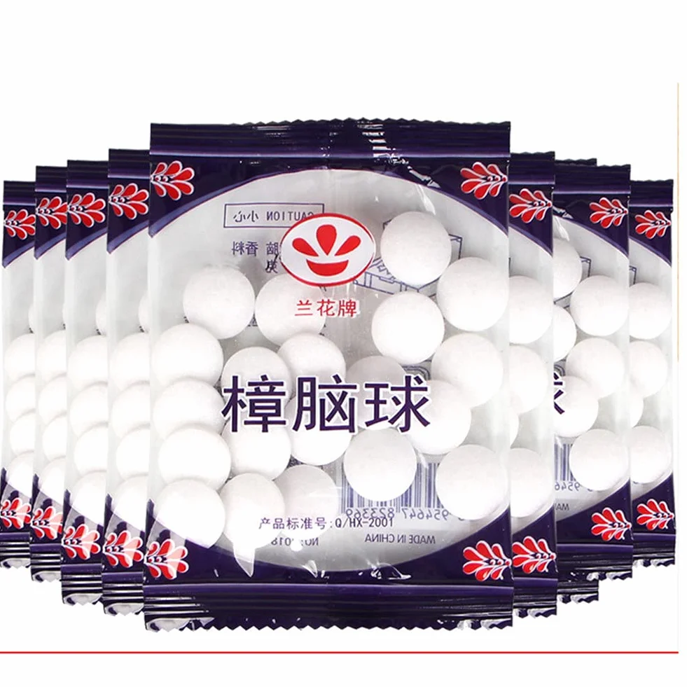 Pasado de Moda Original Bola de Polilla Bola de Insectos a Prueba de polillas Inodoro desodorización Armario protección 200 Piezas