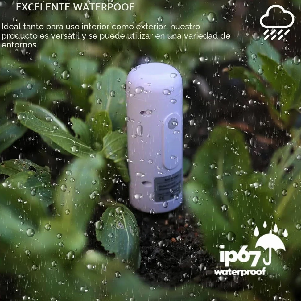 ZIGBEE Medidor de humedad y temperatura del suelo de jardín, sensor impermeable al aire libre, probador de humedad de plantas, compatible con la aplicación TUYA Smart