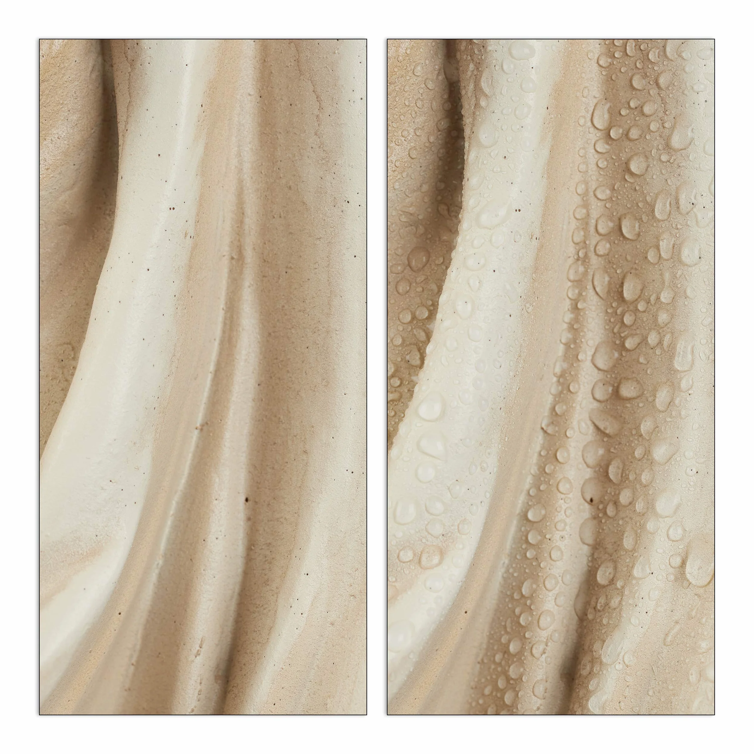 Relaxdays Ángel de jardín, Figura Decorativa, Impermeable y Resistente a heladas, Interior y Exterior, Blanco Crema