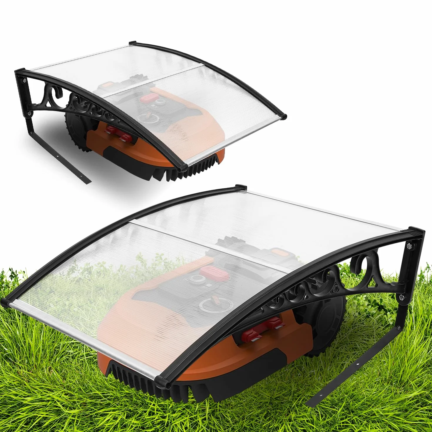 Robot cortacésped Garaje Techo Carport 106 x 87 x 50 cm Automower protección lluvia granizo UV