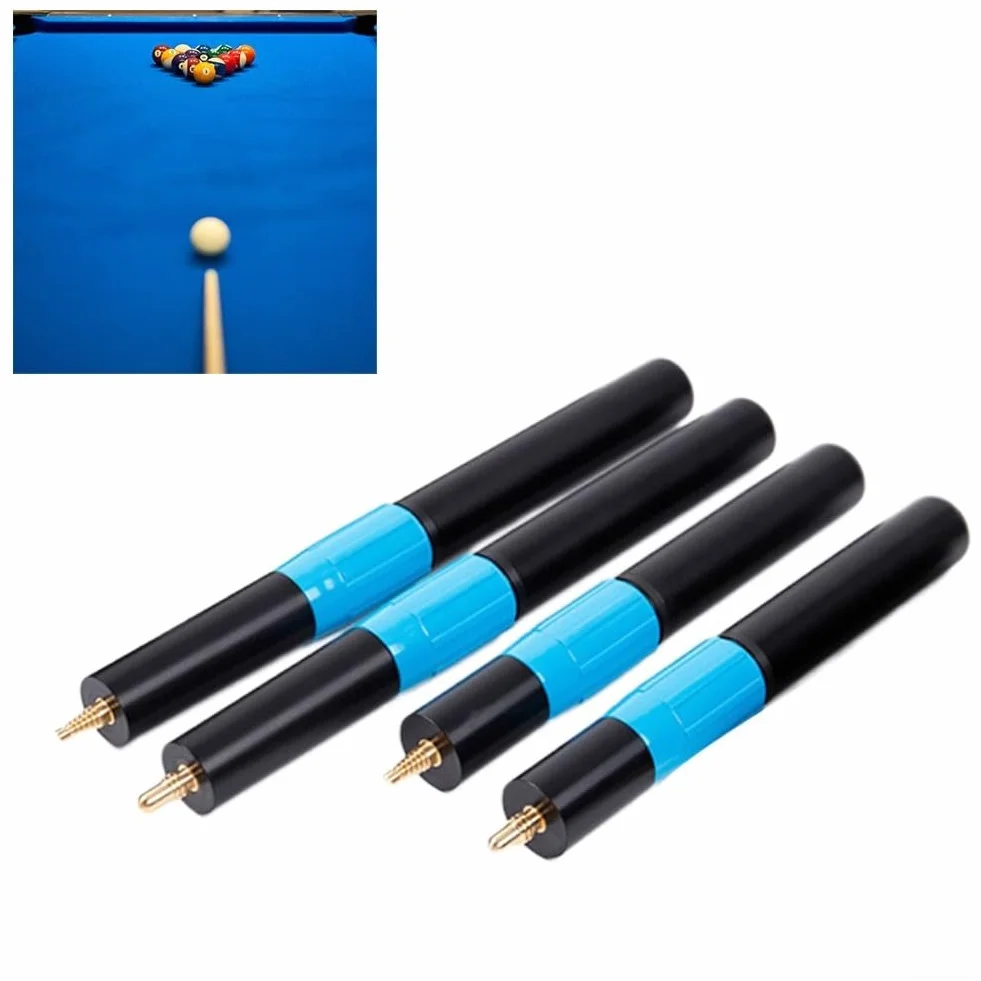 Extensión de taco de billar de metal ajustable de 9 a 12 pulgadas, alargador de eje resistente con agujero de base