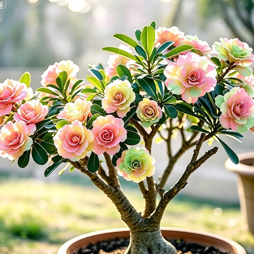 Adenium obesum rosa del desierto 1 bulbo oficina jardín balcón