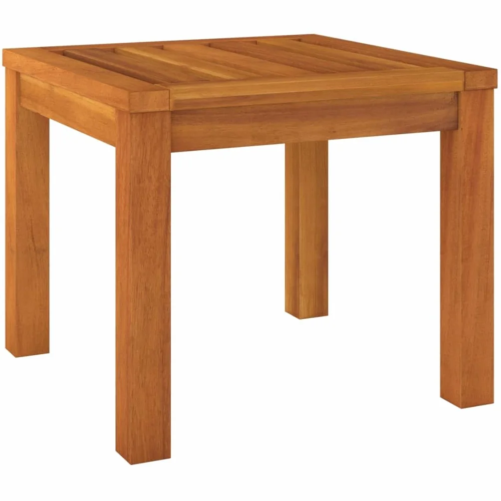 vidaXL Taburetes de jardín con Cojines 2 uds Madera Acacia 40x40x42 cm