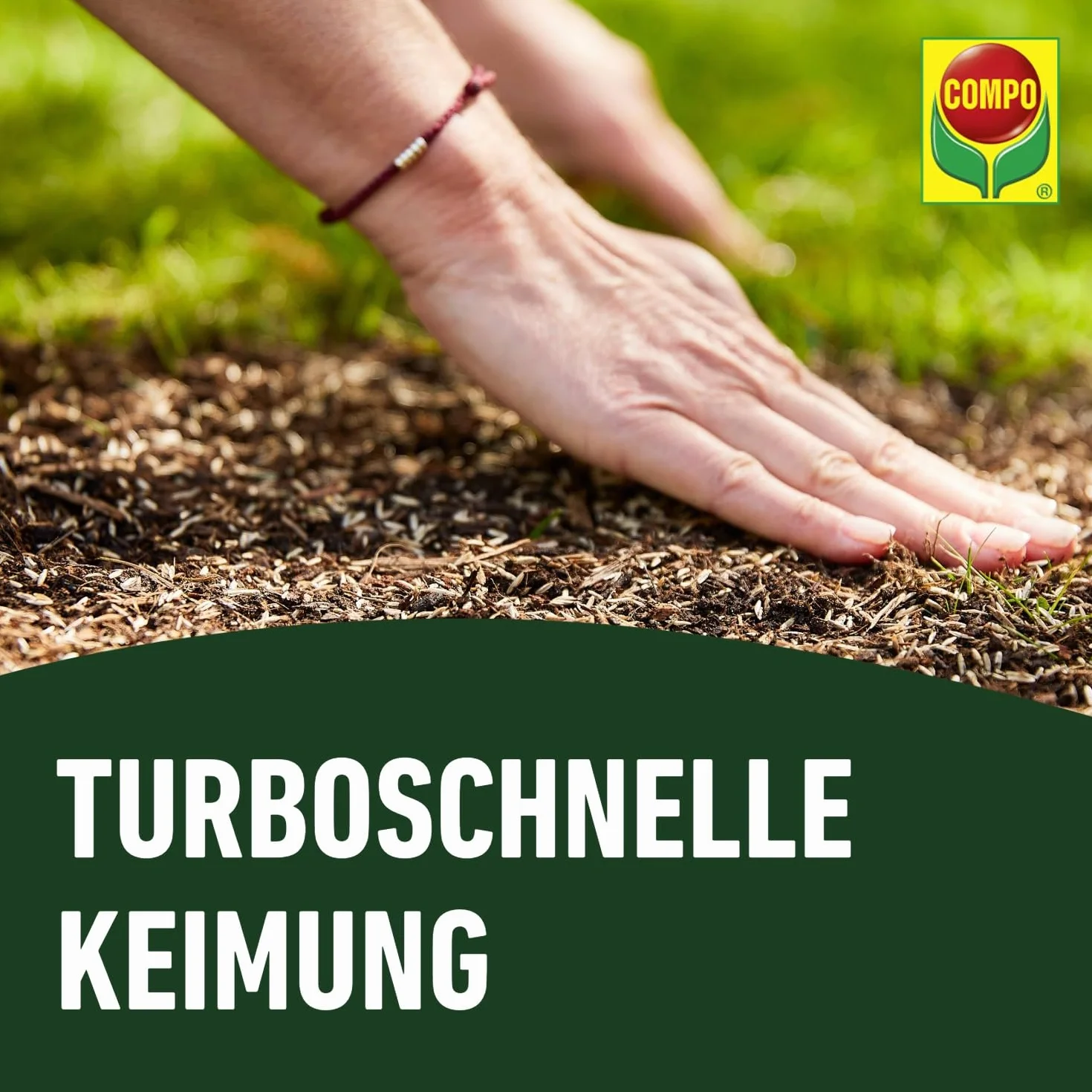 COMPO Semilla turbo césped 1 kg 50 m²