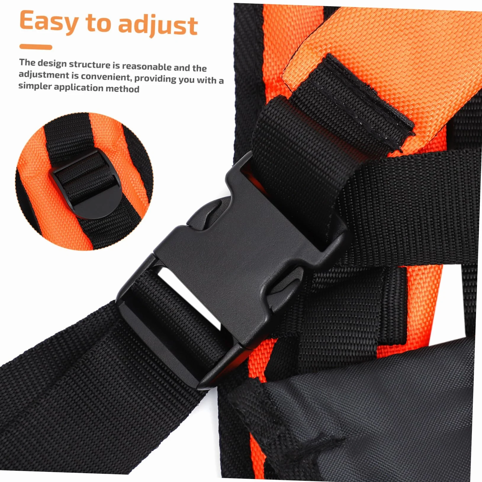 Gatuida 2piezas Correas Dobles para Cortacésped Arnés Acolchado Hombro Cinturón Práctico para Desbrozadora Uso Cómodo Jardinería