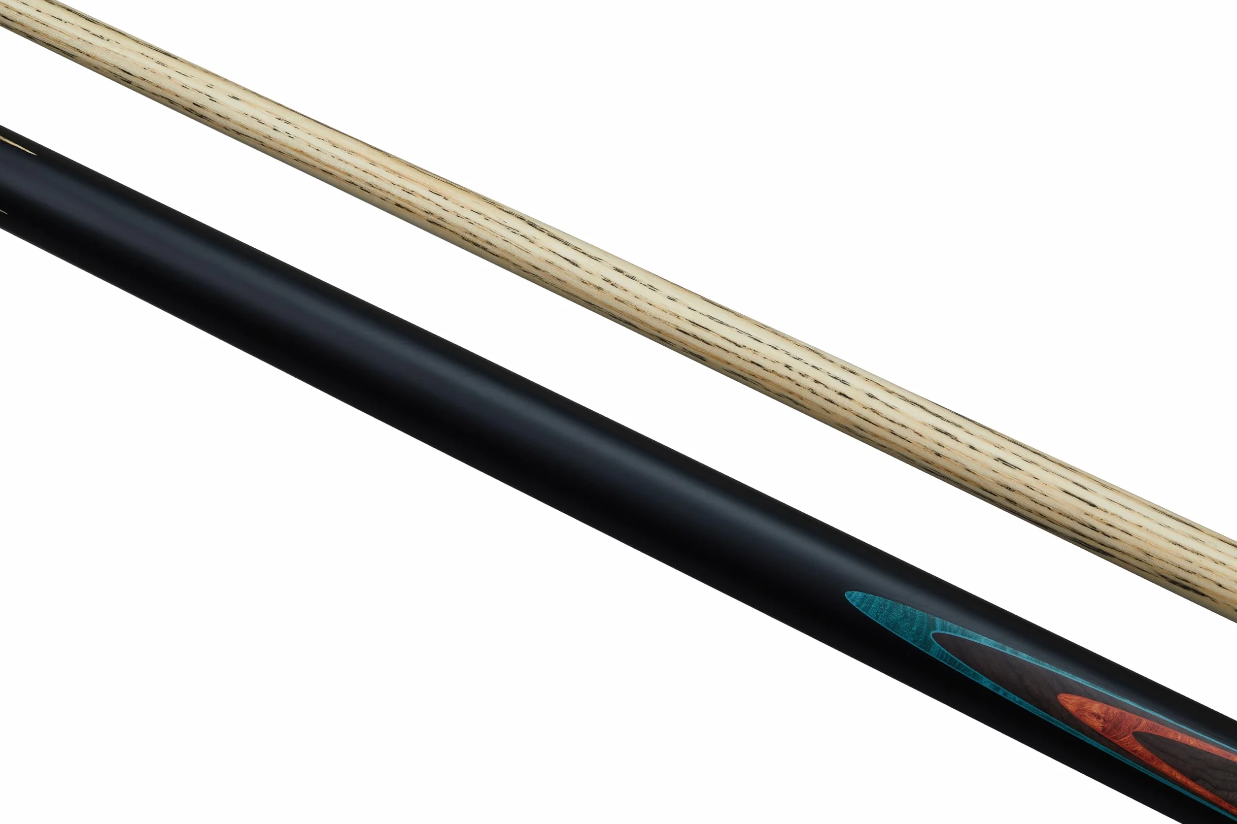 POWERGLIDE One 2-Piece Snooker Cue Stick Ash Wood Shaft Brass Joint Full Size 57'' 10 mm Tip