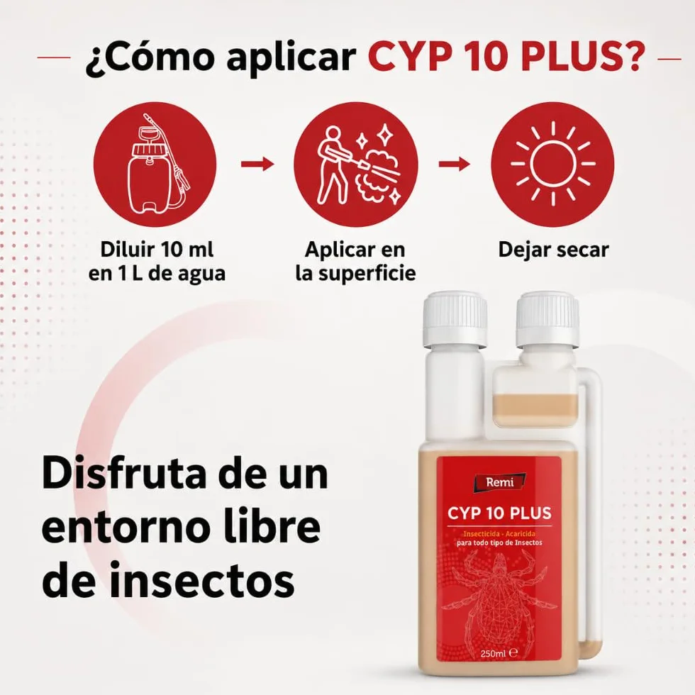 Remi Hogar Insecticida Concentrado CYP 10 PLUS 9,3% Cipermetrina 250 ml