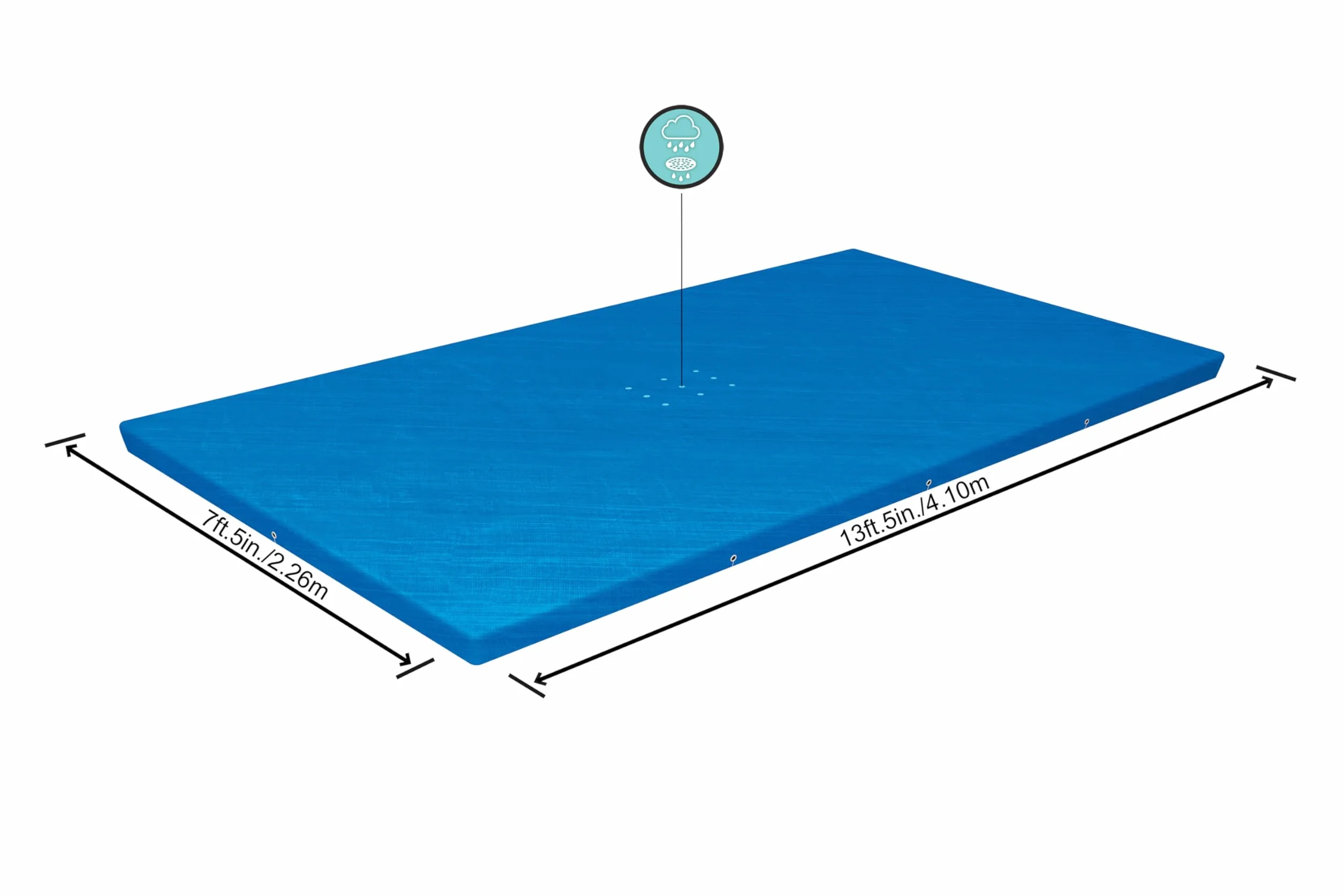 BESTWAY Cobertor de Invierno Rectangular 410x226 cm para Piscinas 400x211 cm Azul