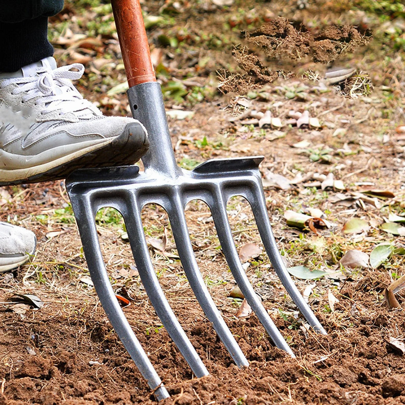 Tenedor de Excavación Acero de Alto Carbono Resistente Anti Rotura
