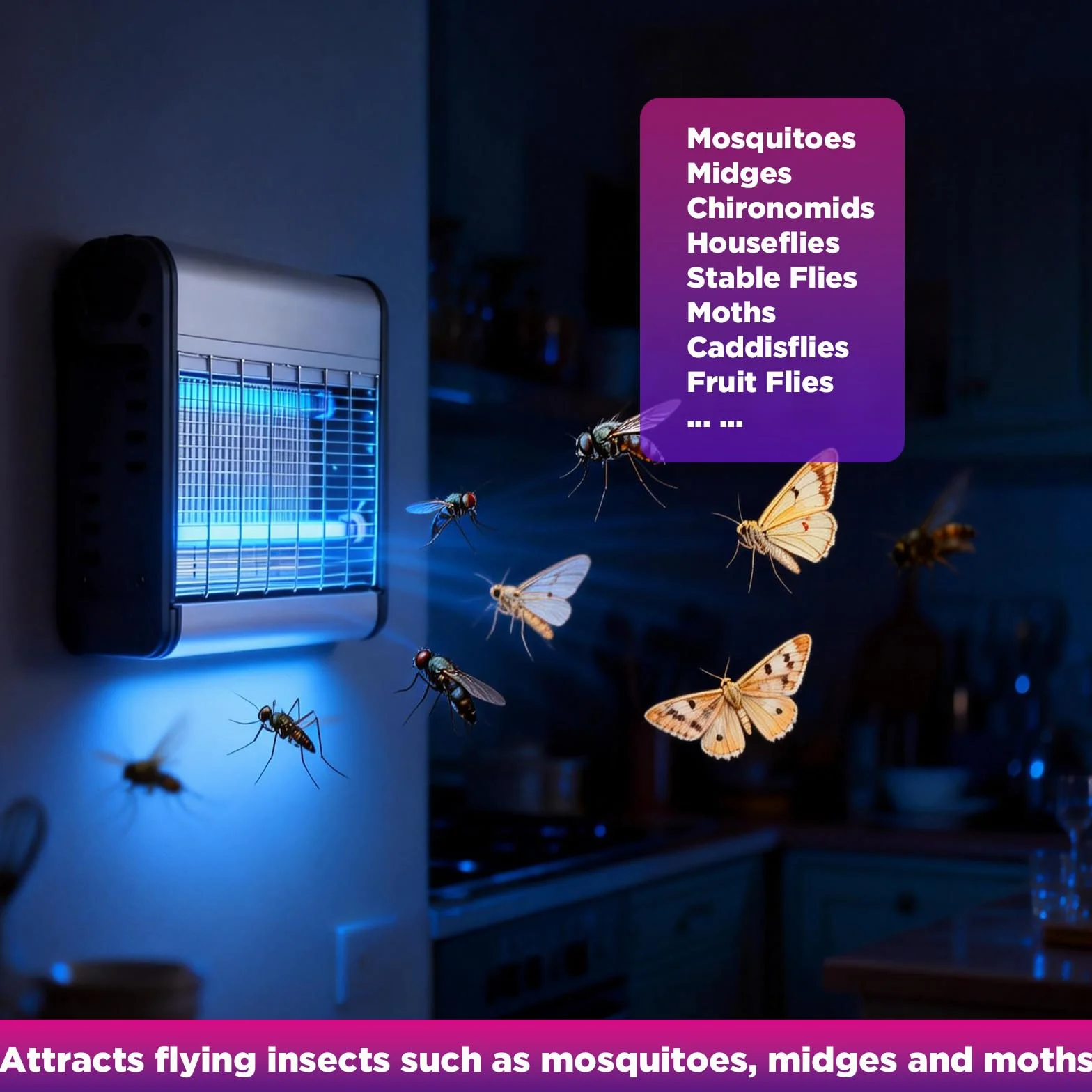 Glostars T5 F8W BL Tubo UV Repuesto Insecticida Eléctrico 30cm Blacklight Matamoscas Pack 2