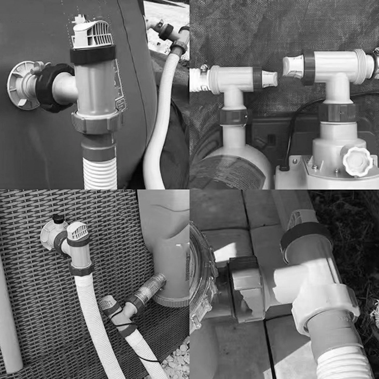 Válvula de Piscina PVC Conector para Acuarios Tubos