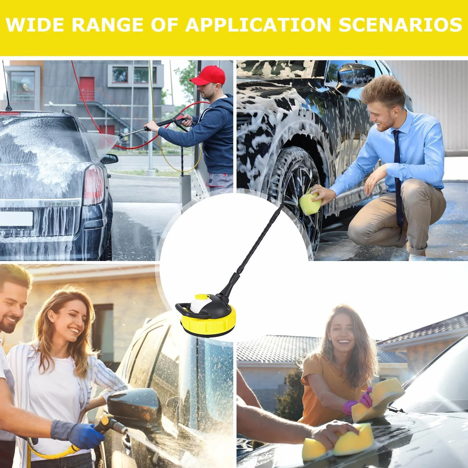 Accesorio Limpiador De Superficies De Hidrolimpiadora Accesorios Limpiador | Disco Para Hidrolimpiadora Eléctrica Herramientas Mejora Hogar Suministros Domésticos Piezas Patio Suelo