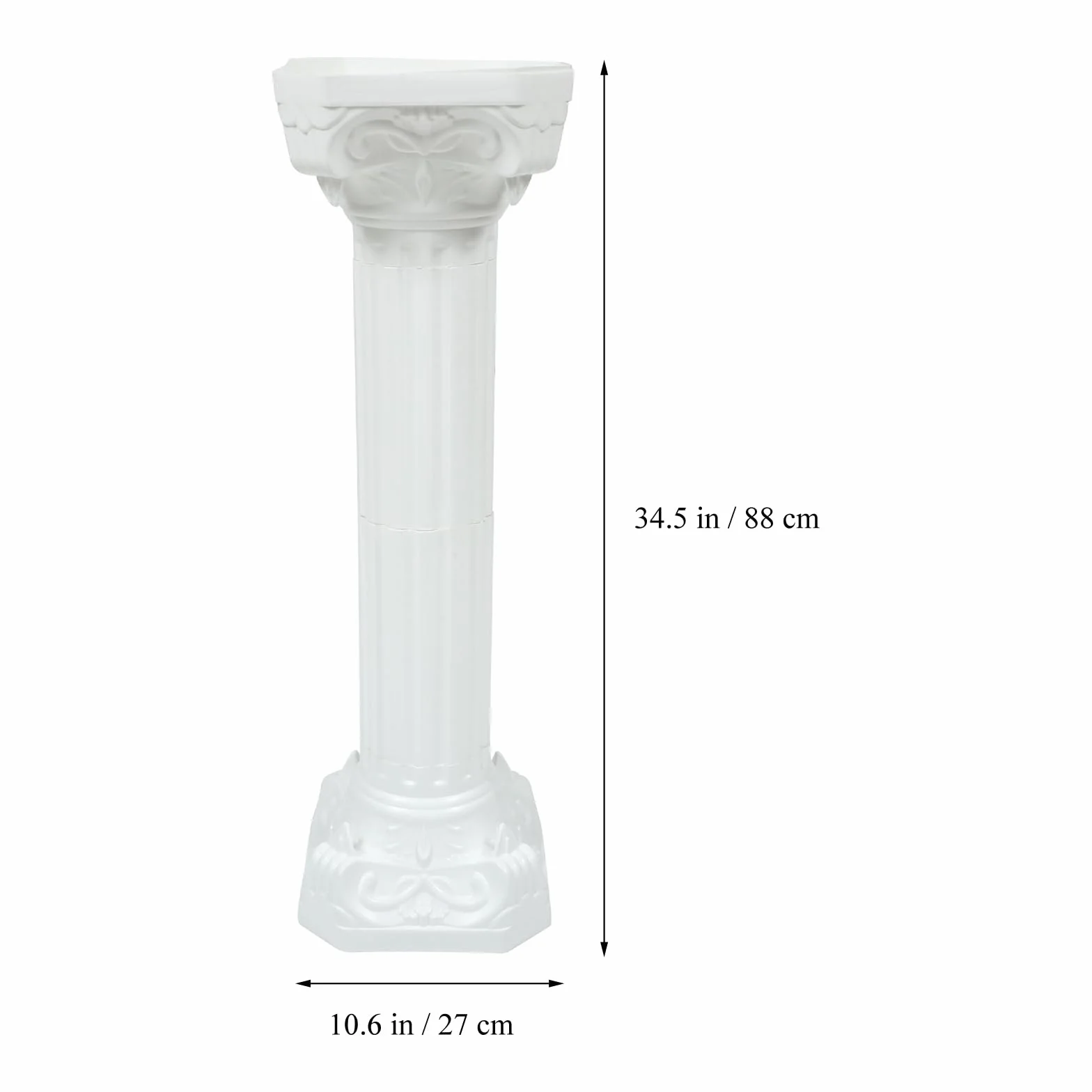 Columna Romana Decorativa para Jardín 34.64x10.62x10.62in Escultura Decorativa