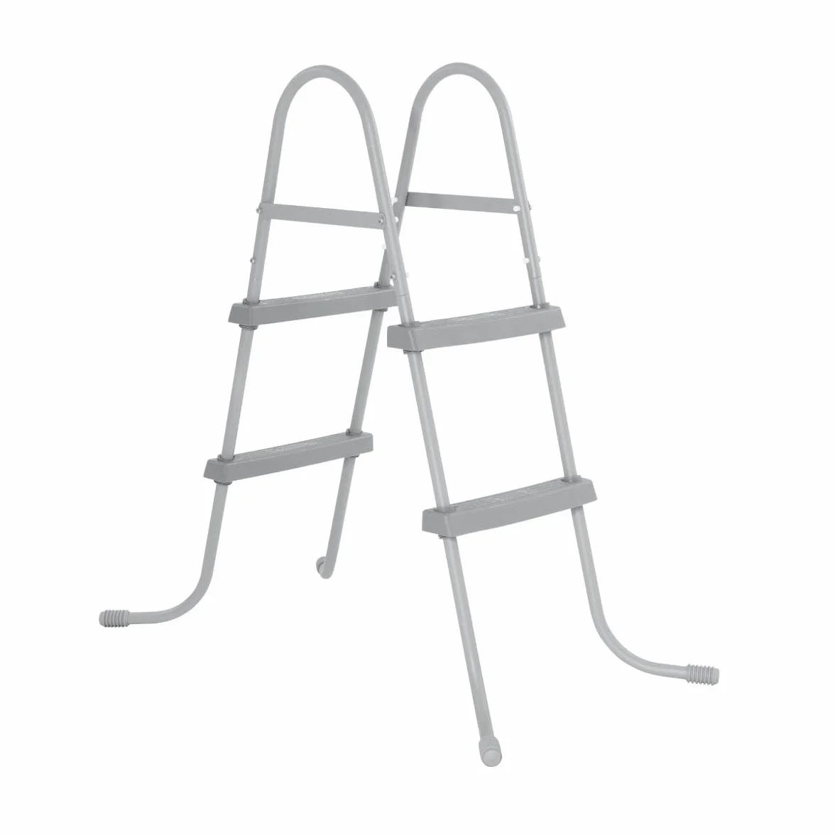 BESTWAY Escalera para Piscinas Desmontables 112x66x116 cm Plateado