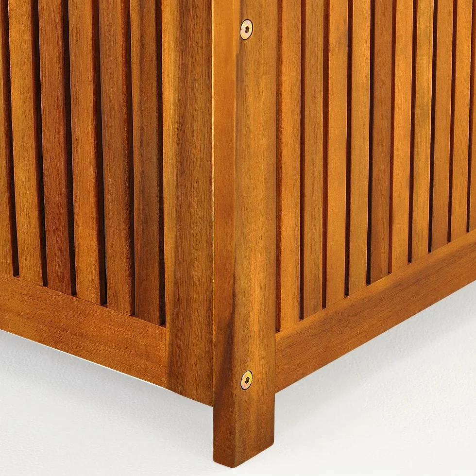 CASARIA Baúl Almacenaje Exterior 205L Madera Acacia 115x50x59cm Jardín