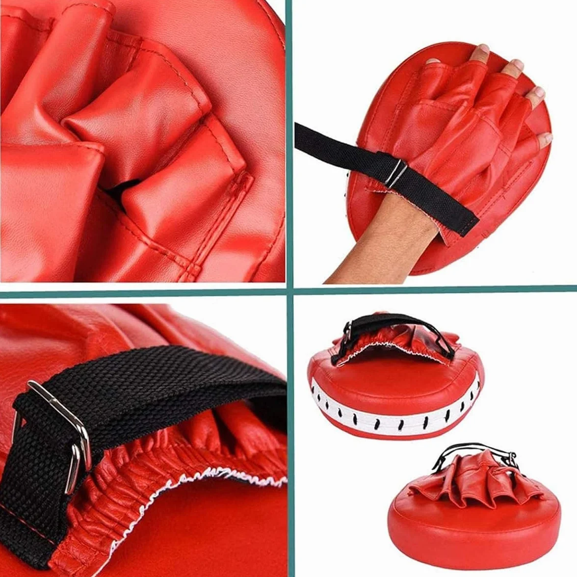 Guantes y Almohadillas de Boxeo Kickboxing MMA Sparring Pads para Entrenamiento de Artes Marciales