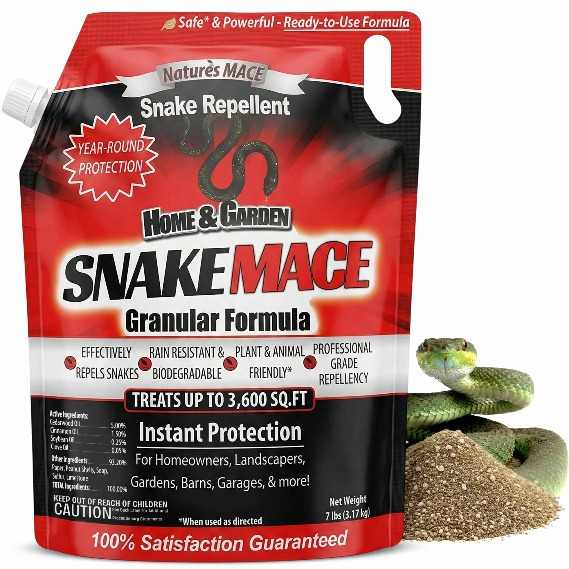 Mazas de la serpiente 6LB 3000 pies cuadrados