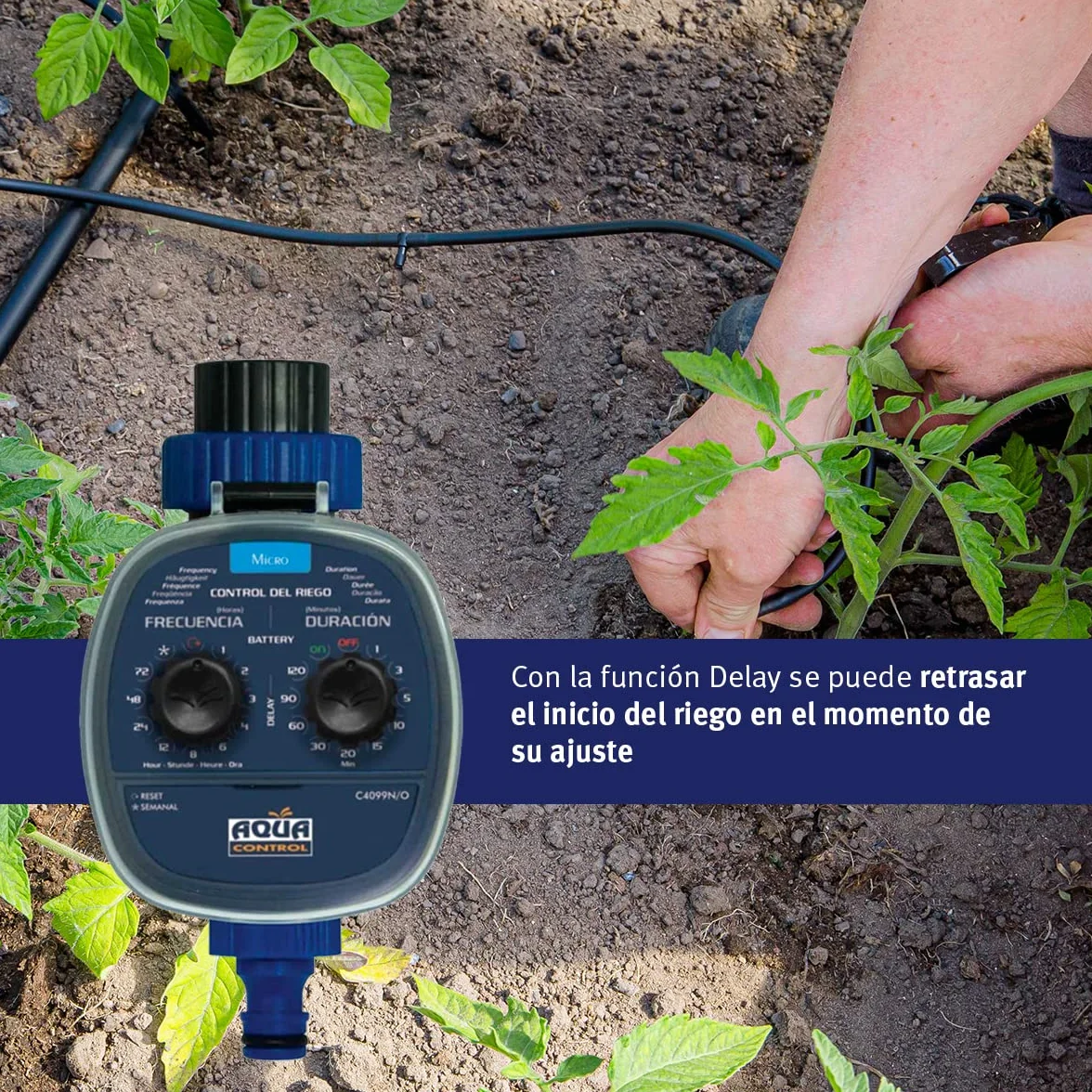 Aqua Control C4099O Programador de Riego para Jardín, 0 Bar, Azul