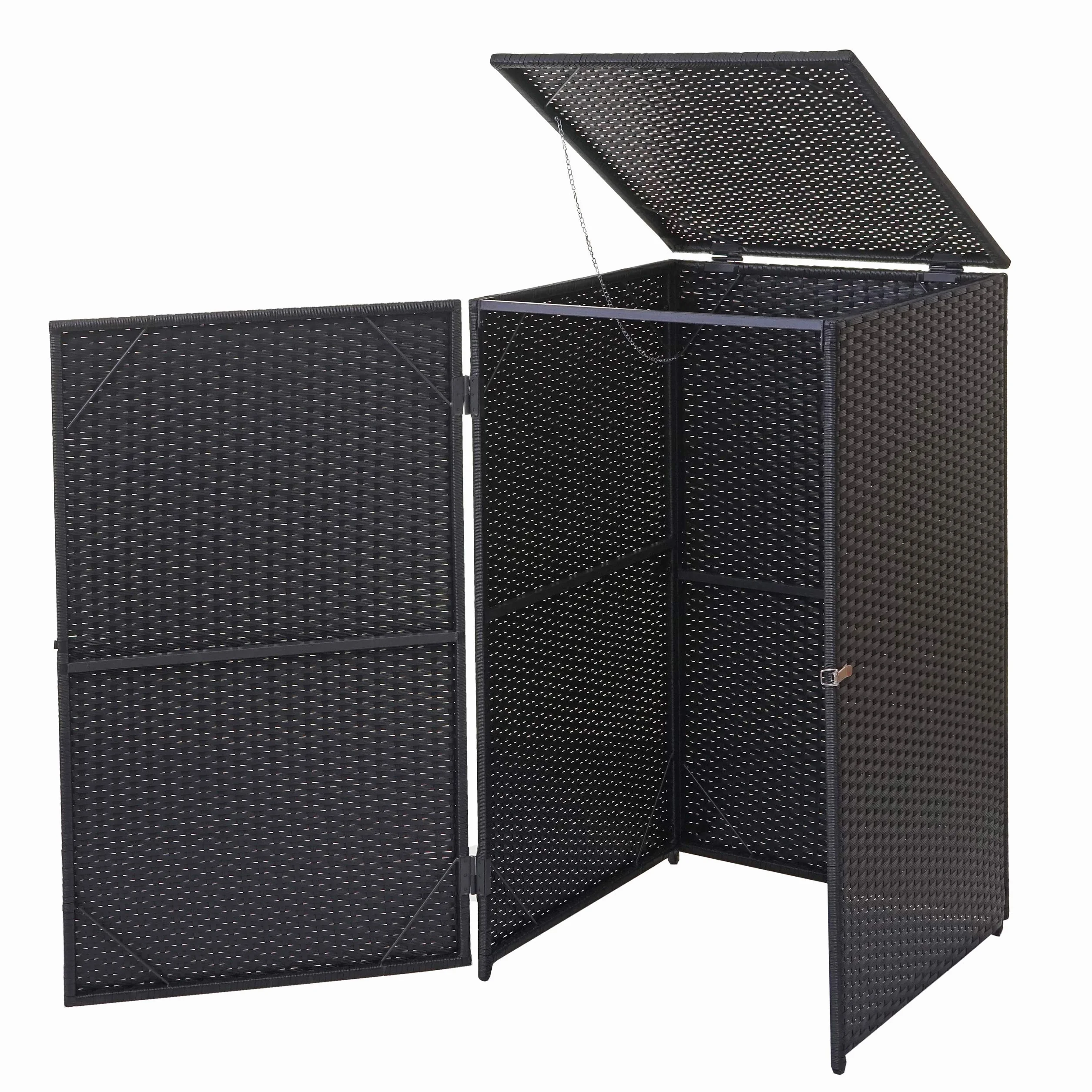 Cubierta para cubos de basura HWC-E25 120 L gris