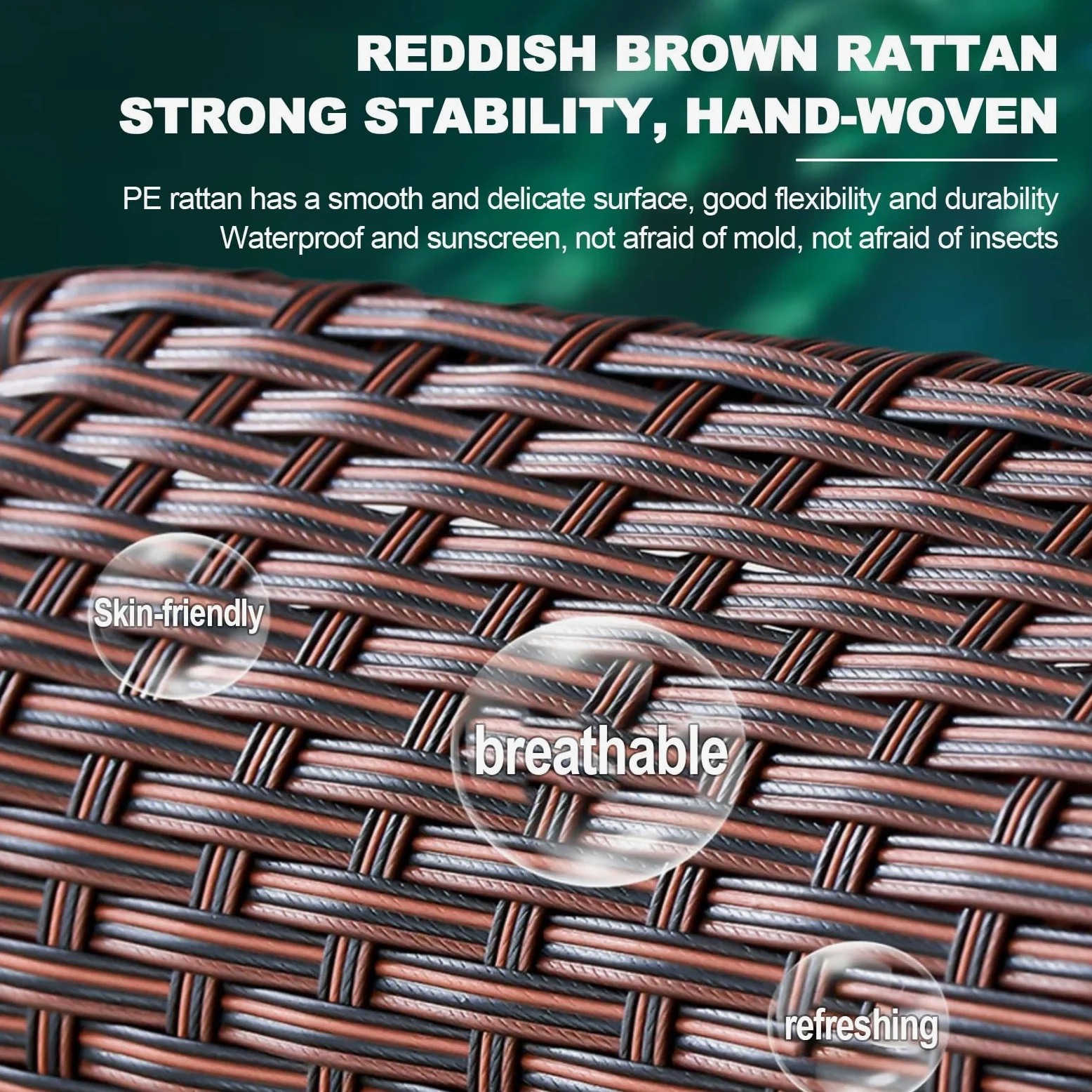 Ratán Tumbona Playa Plegable Ligera,tumbonas Jardin Exterior,silla Gravedad Cero Tumbona De Relax,Portátil Tumbonas Con Reposabrazos, Respaldo Ajustable,respirable,ahorra Espacio. ( Color : Brown )
