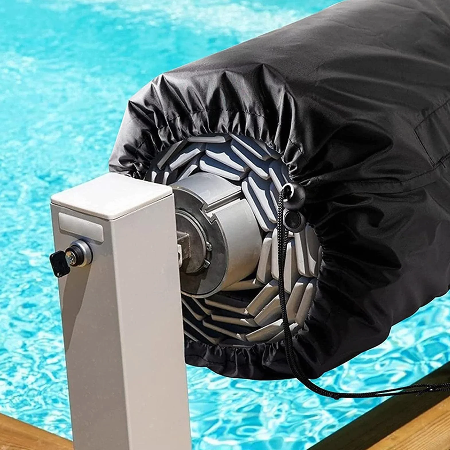 Carrete Solar para Piscina, Manta Solar, Cubierta Protectora Impermeable