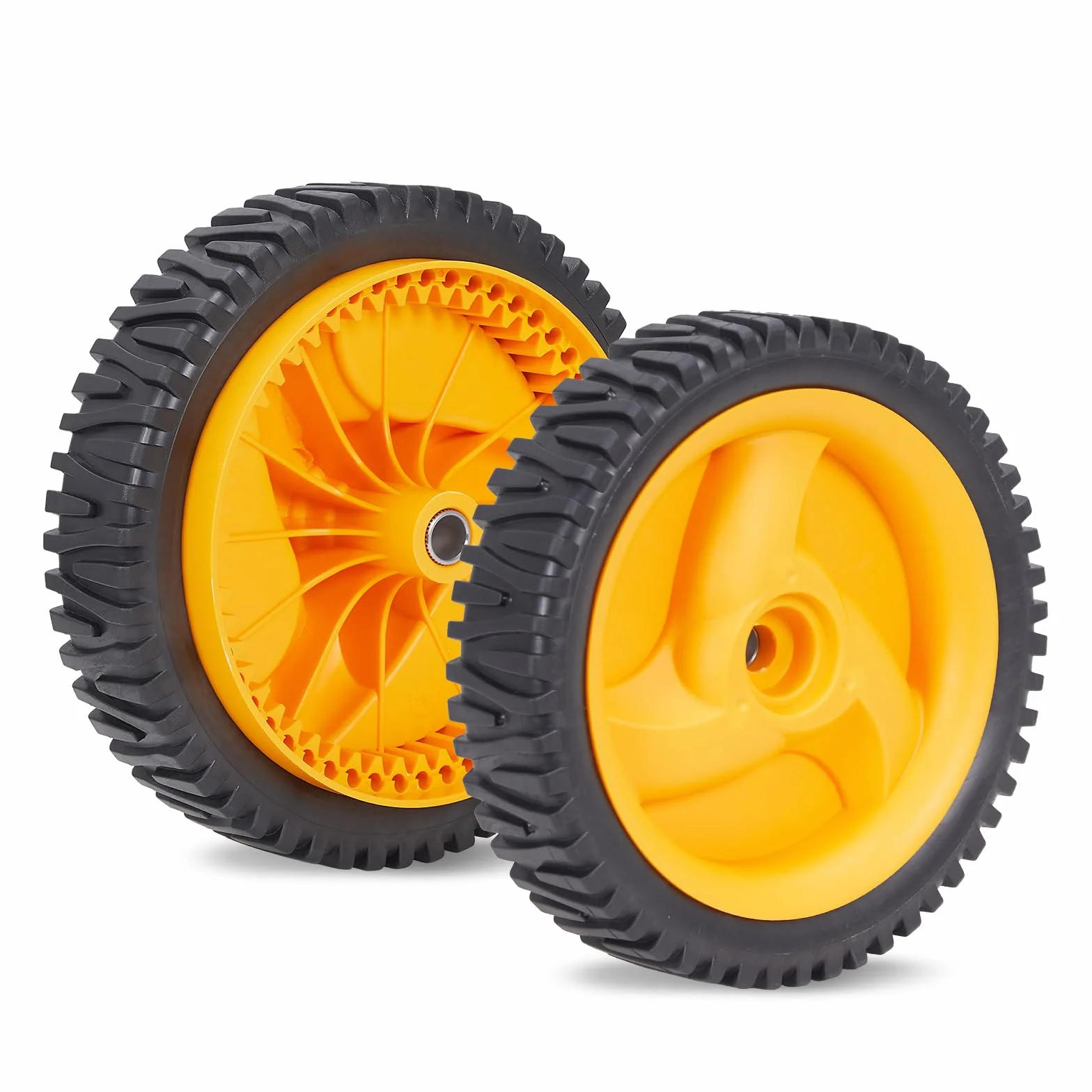Ruedas para cortacésped para cortacésped Craftsman 194231X460 401274X460 583719501, paquete de 2 ruedas autopropulsadas de 8 pulgadas x 1-3/4 reemplazan AYP amarillo