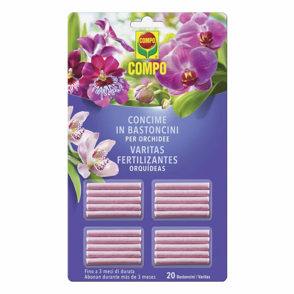 COMPO Varitas Fertilizantes Orquídeas, 20 unidades