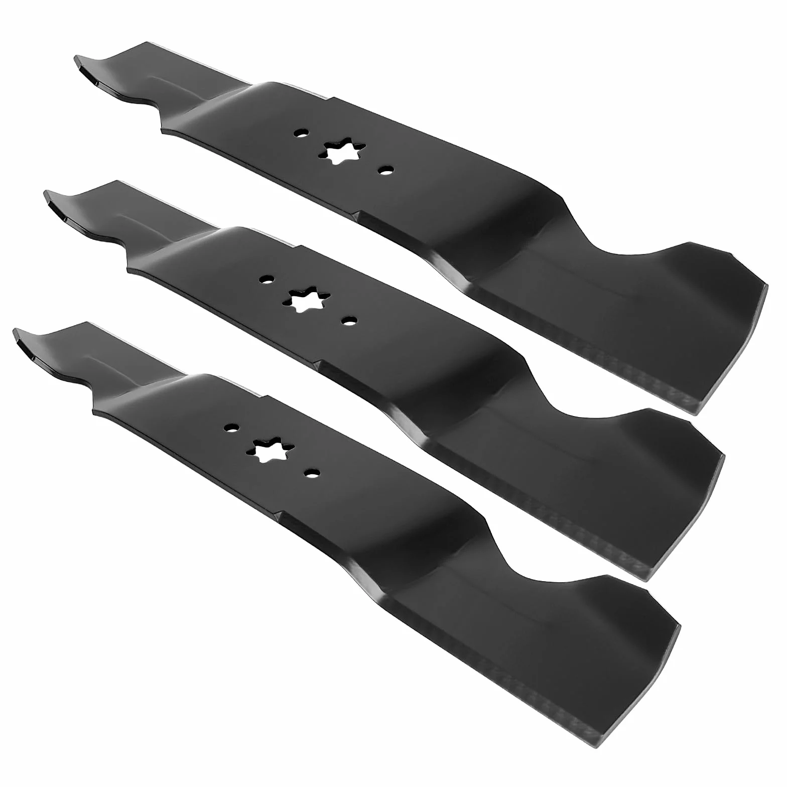 Cuchillas de cortacésped 942-0677 aptas para cubierta Cub Cad et 54 pulgadas, cuchillas de mantillo 942-0677B aptas para tractor de césped MTD Cub Cad et Craftsman Toro de 54 pulgadas