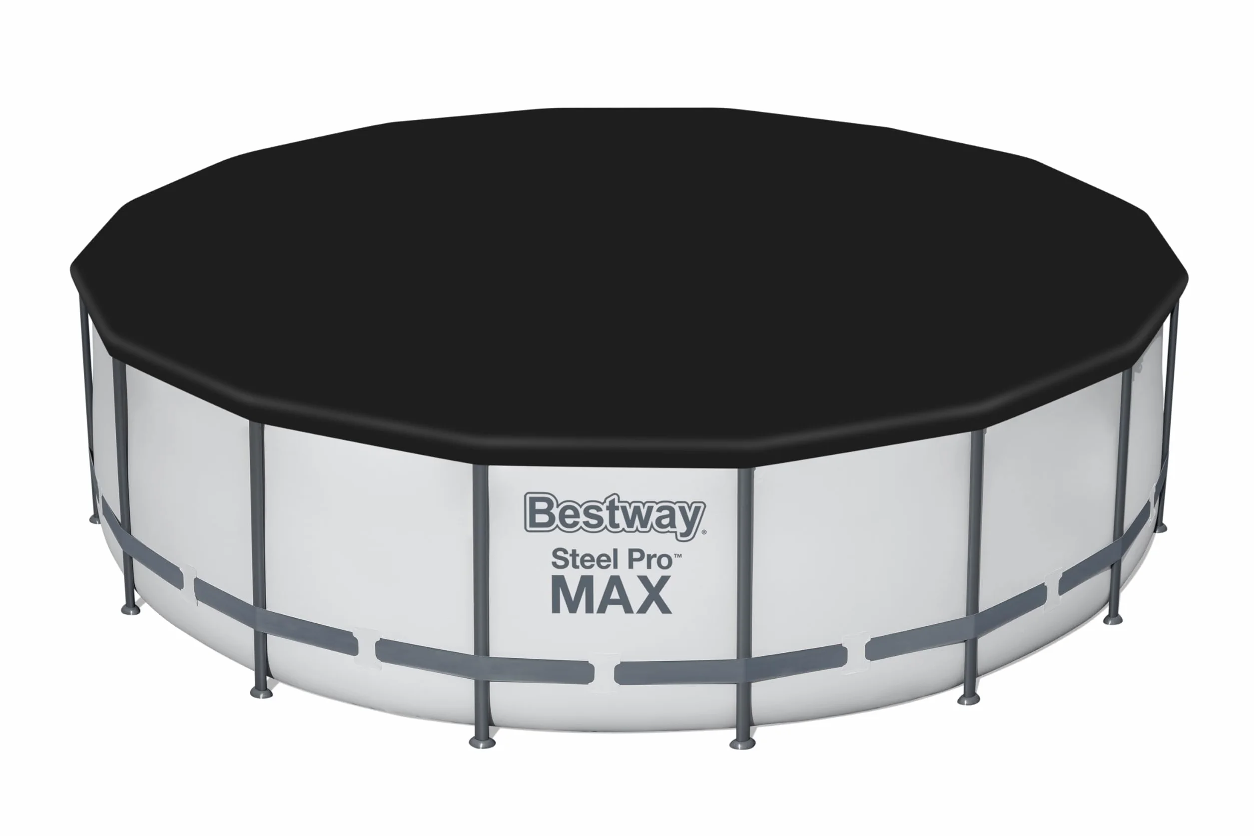 BESTWAY Cobertor de Invierno Piscina PVC Negro Ø493 cm