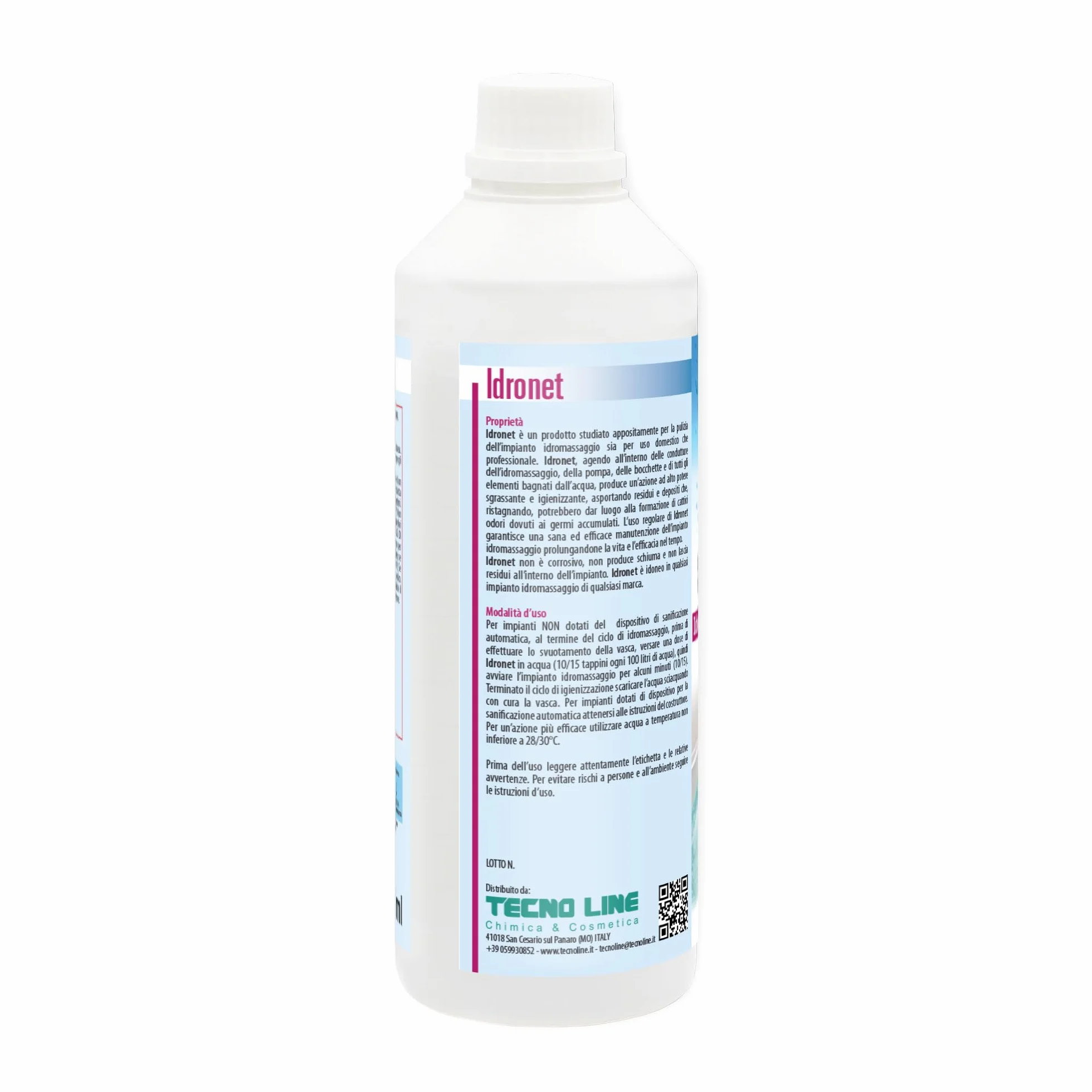 Idronet Metacril Limpiador Universal Bañeras Hidromasaje Spa No Espumante 500 ML