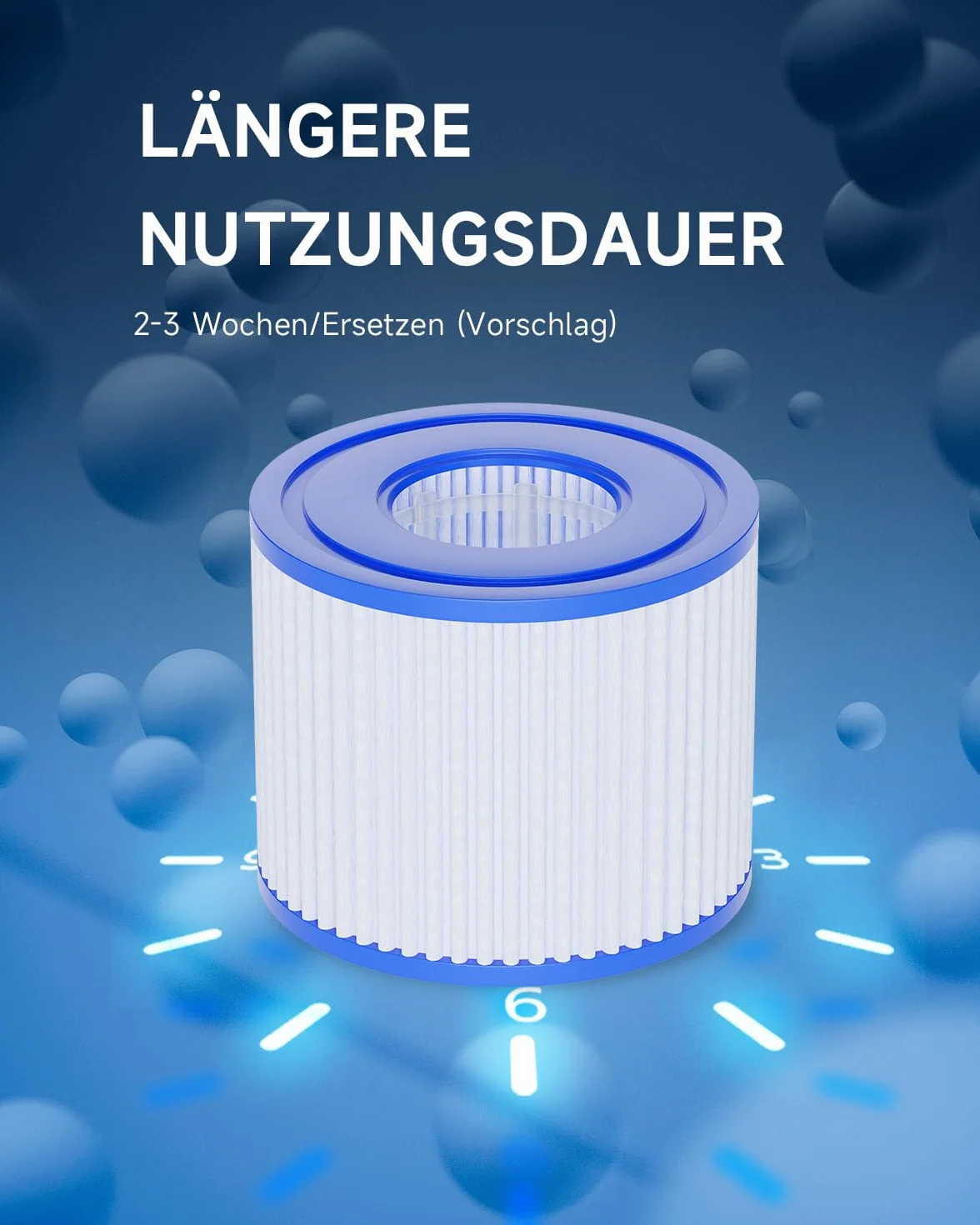 AQUALTRA Filtro S1 para Piscina, SPA Compatible con PureSpa Bomba 107 x 71 mm 6 Piezas