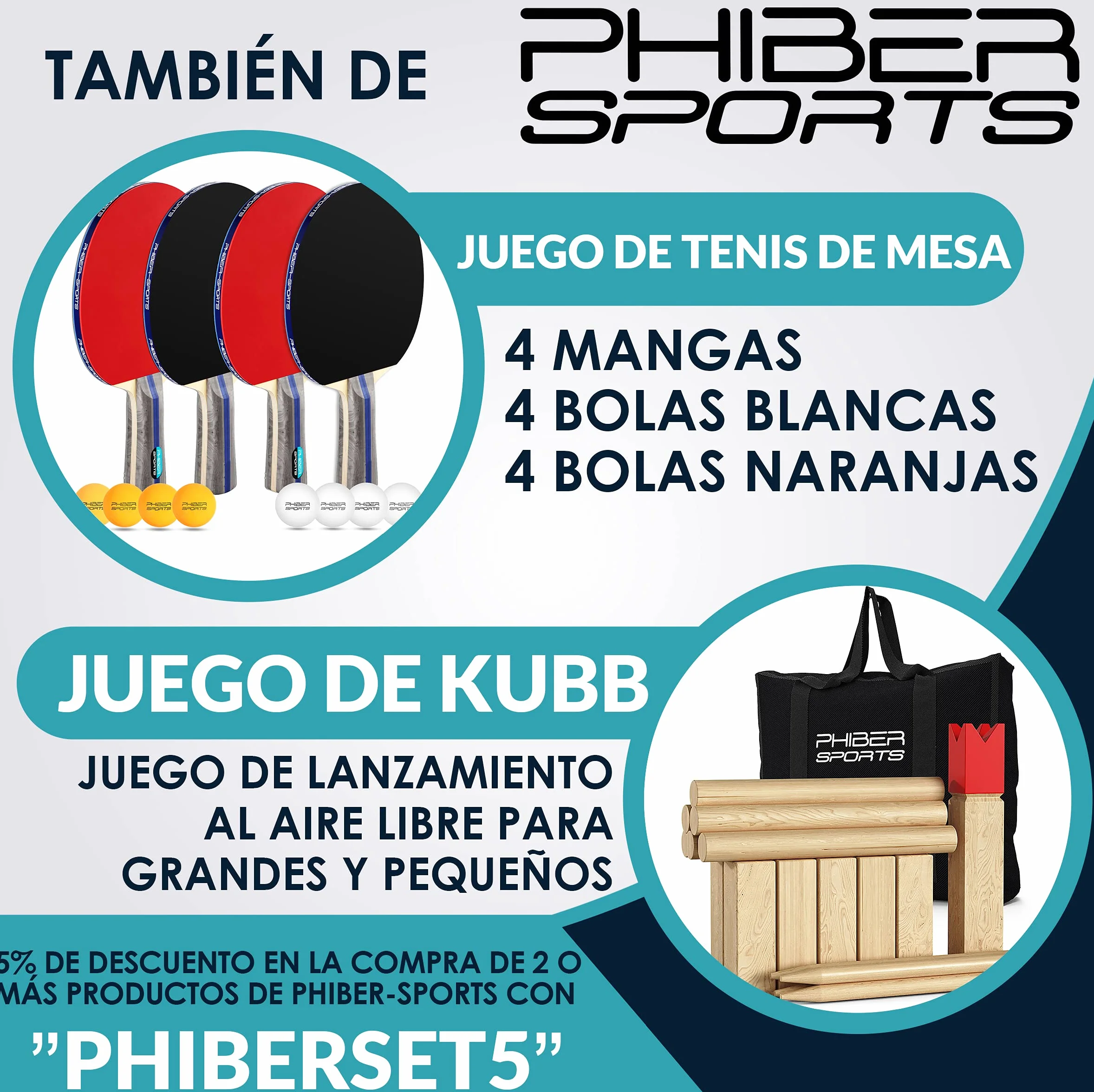 PHIBER-SPORTS Pelotas de Tenis de Mesa Premium 3 Estrellas 24 Piezas