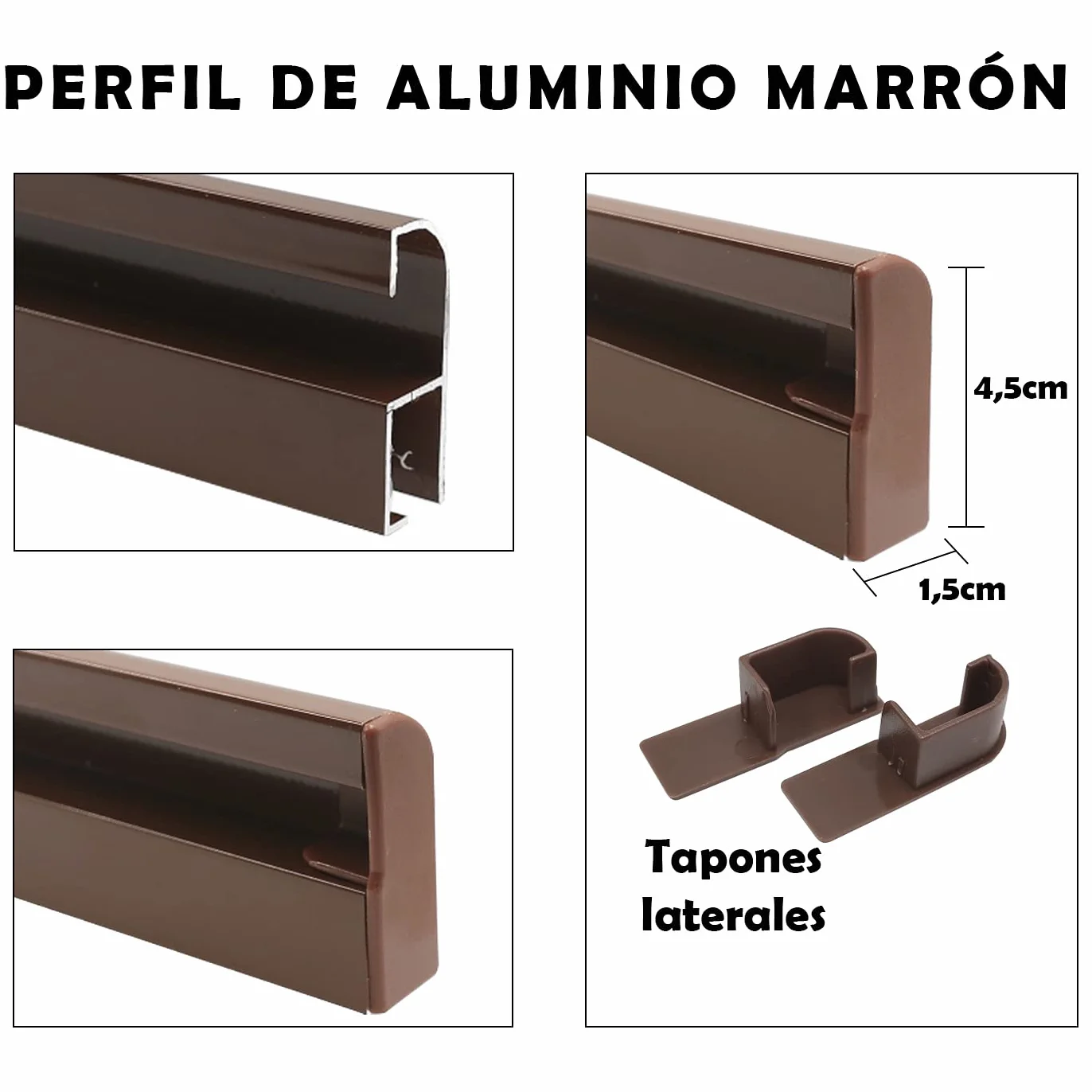 Cortina Plana PVC Puerta Exterior Interior Libre Insectos 210x90CM Marron P18