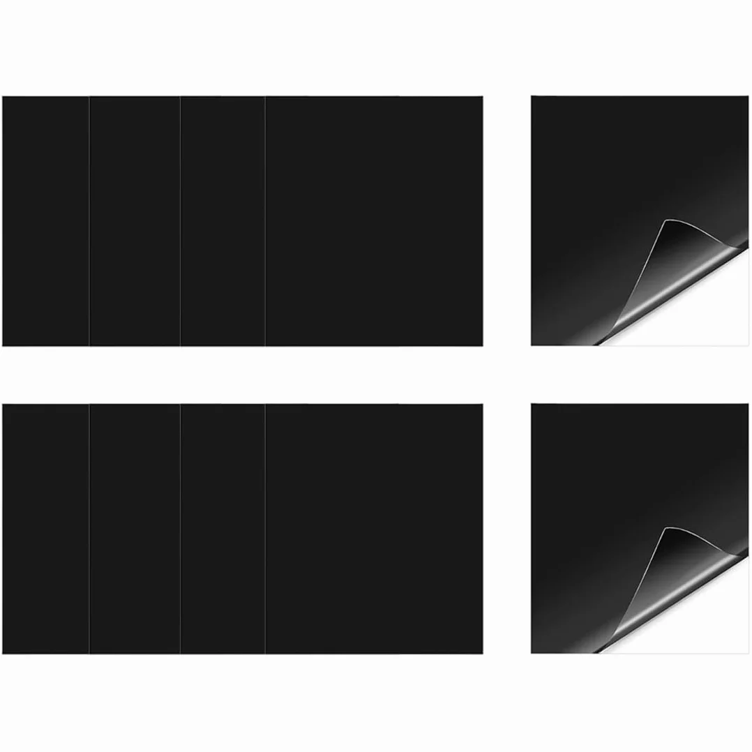 Kit de reparación de parches inflables TPU para piscinas, colchones y botes (negro)