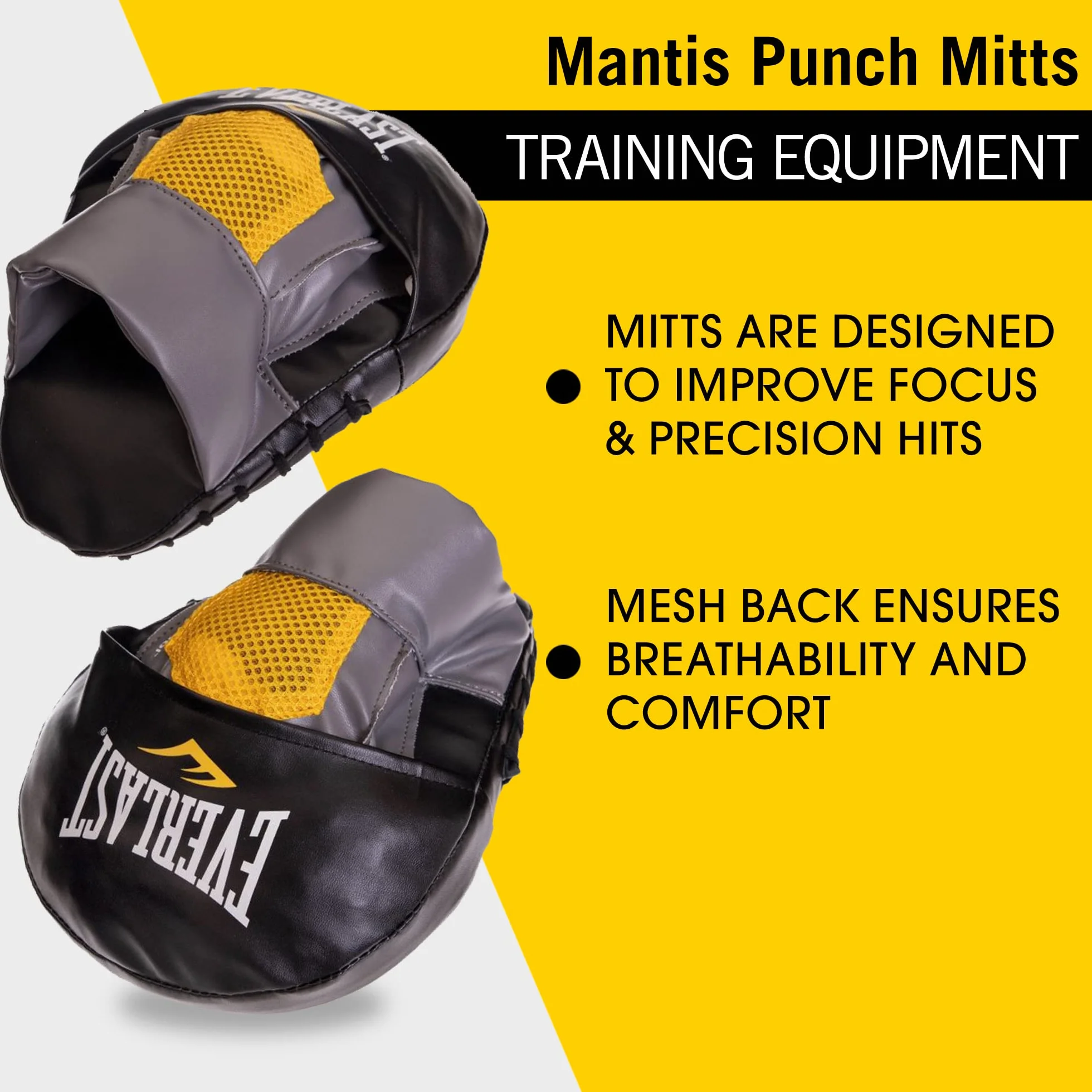 Everlast Manoplas de Boxeo, Guantes de MMA y Kick Boxing con Nudillos Ventilados y Acolchado de Espuma