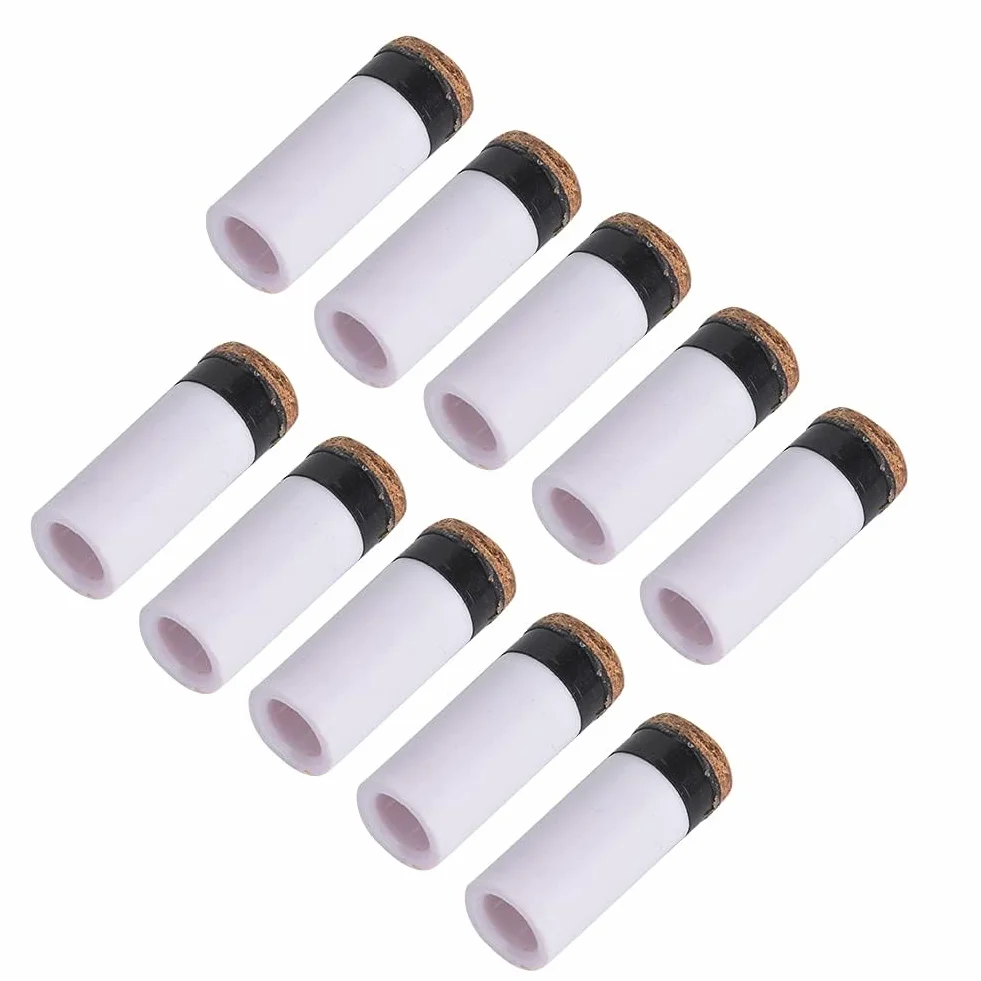 Alomejor Reemplazo Punta Taco Billar 13mm - Juego de Recambios para Cachas de Billar y Snooker - Kit de 10 Unidades