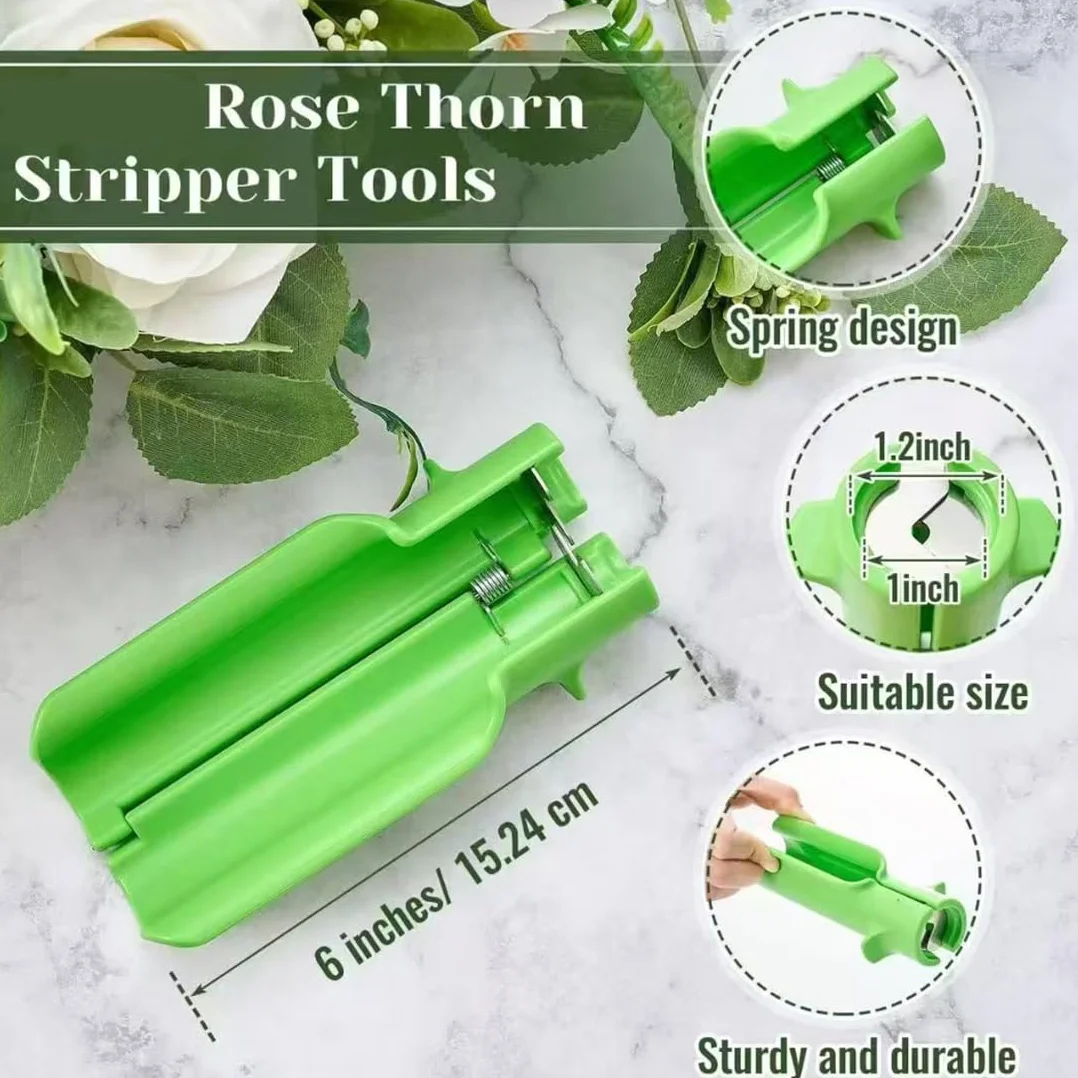 Desespinador de Rosas Eficaz, Herramienta de Eliminación de Espinas, Juego de Cuchilla para Jardinería