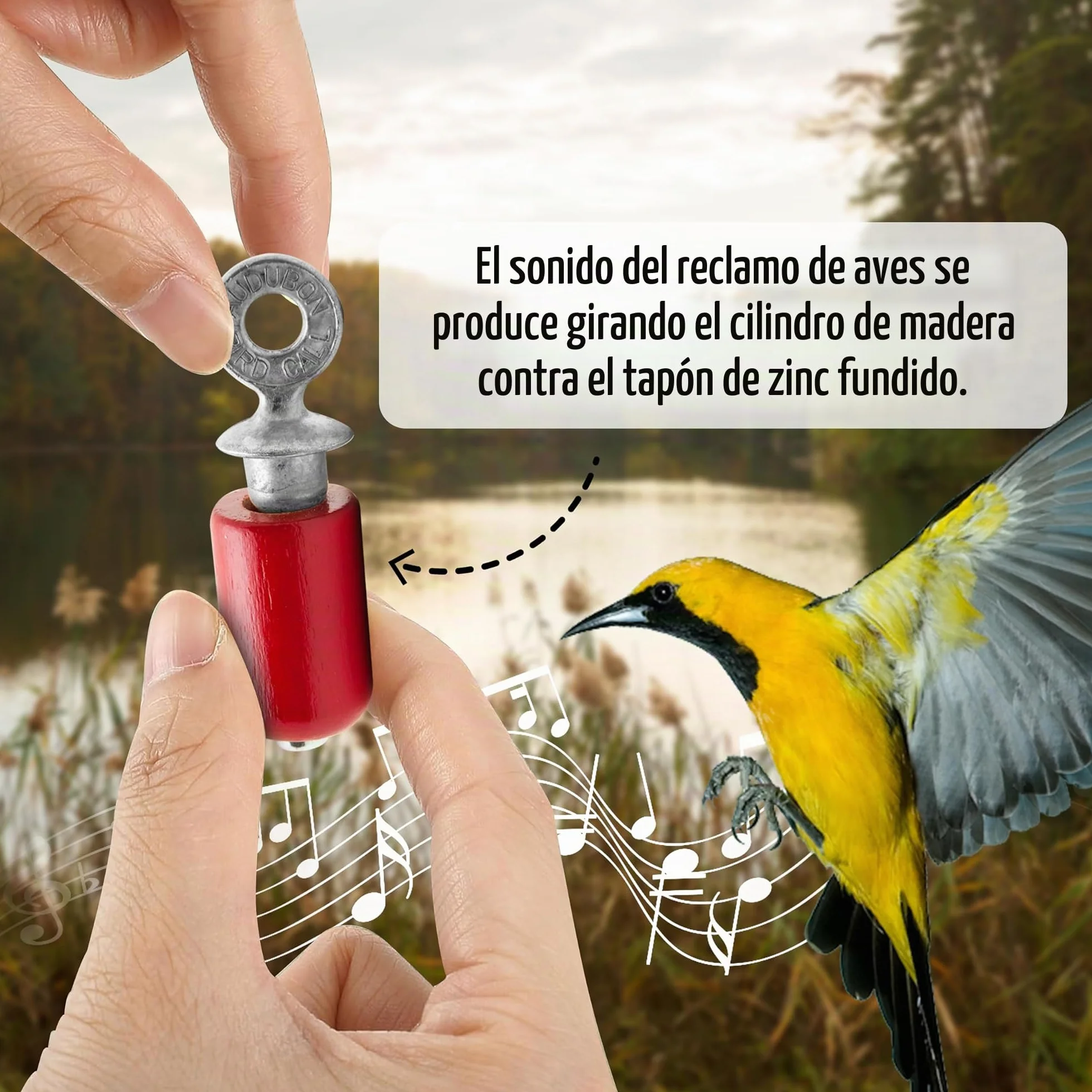 Audubon Bird Call, Rojo, Caja de Regalo, Home & Garden Store
