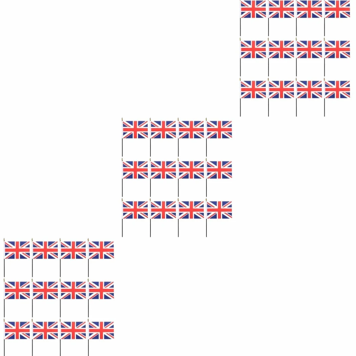 POPETPOP 3 Juegos Mano Ondeando La Union Jack De Cacerola Banderín Union Jack Union Jack Flag Deportivas Pequeñas Del Unido Union Jack 50 Uds * 3