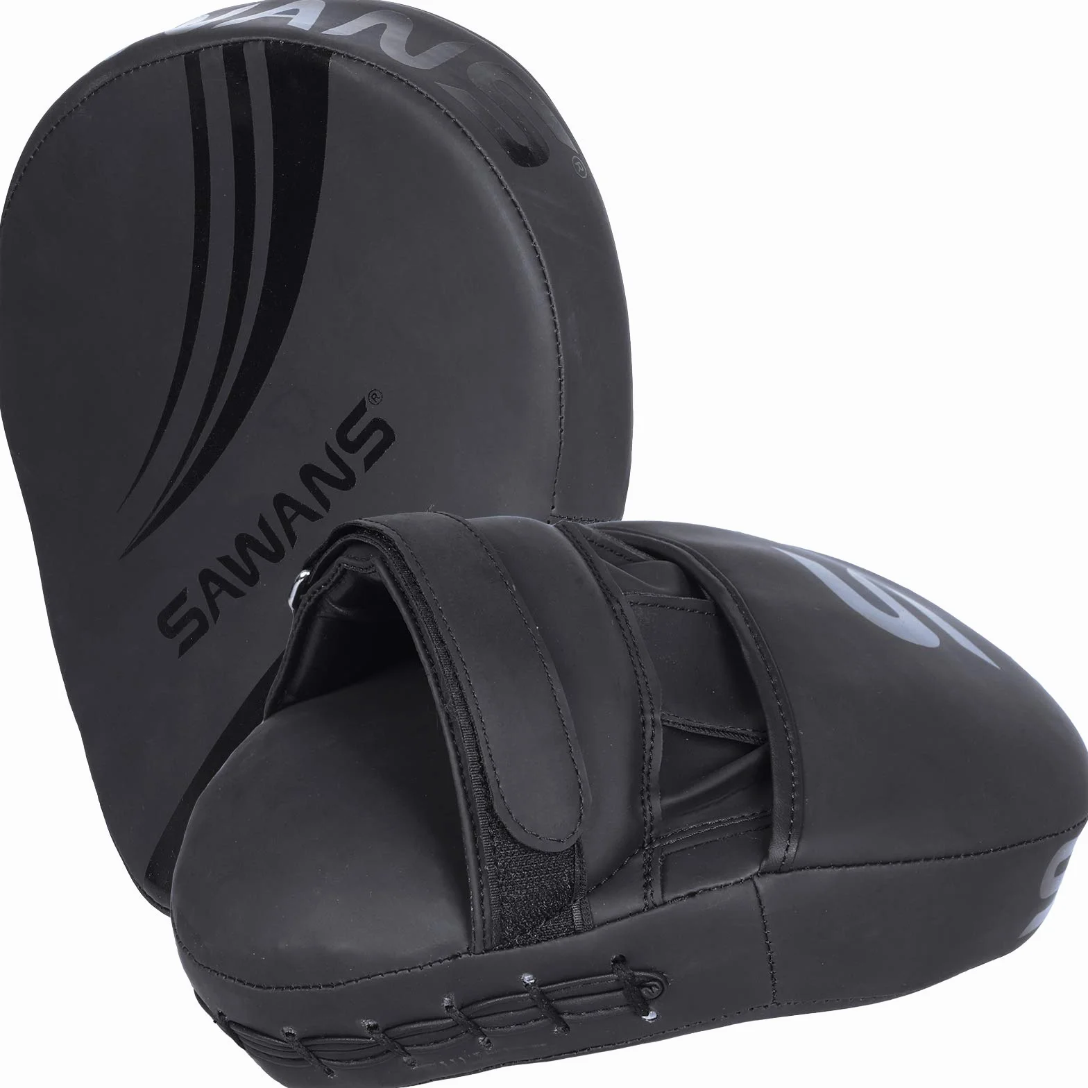 SAWANS® Almohadillas de boxeo de piel para kickboxing, Muay Thai y entrenamiento